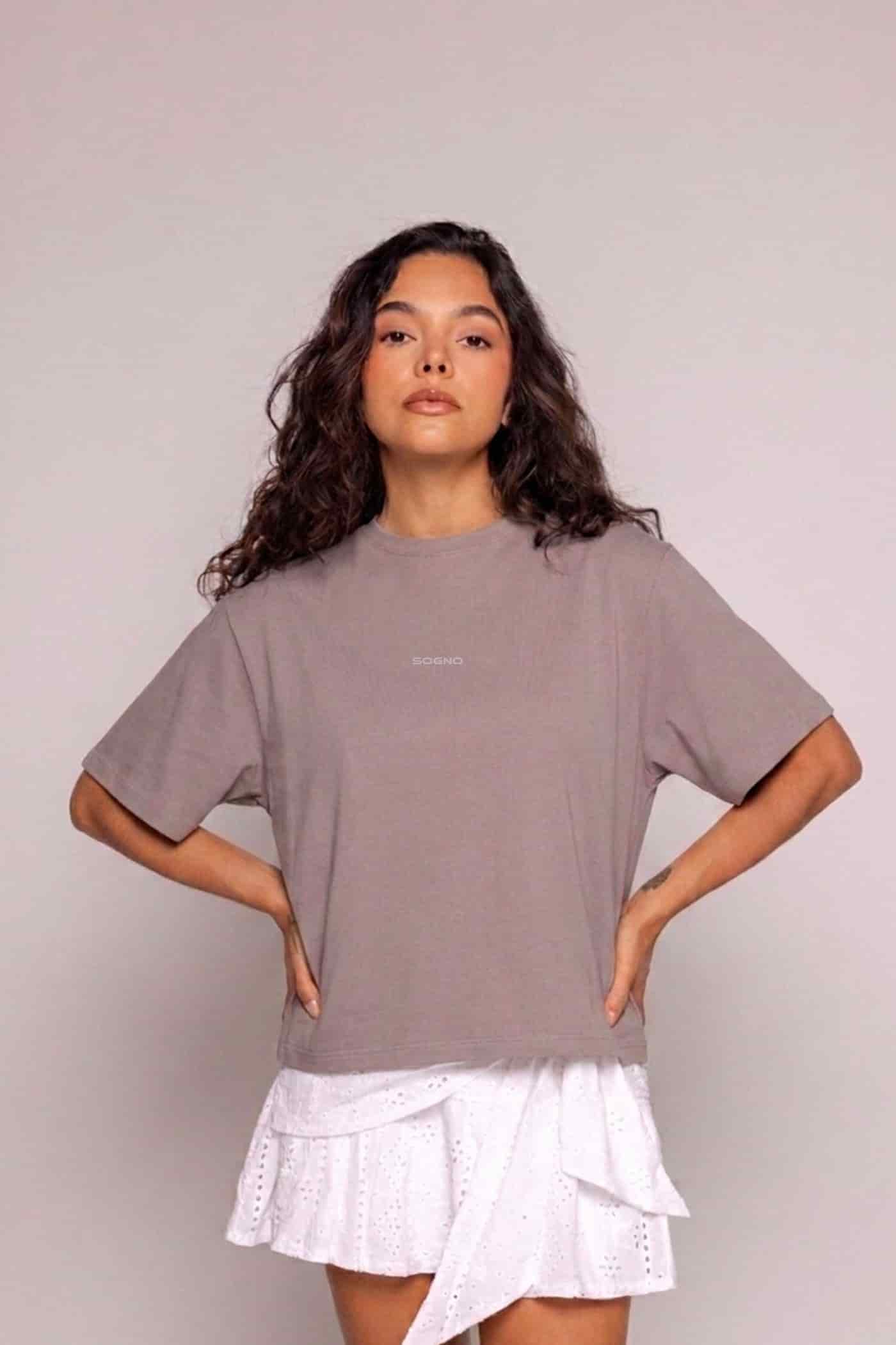 Camiseta Boxy Motion-Gris - miniatura 1