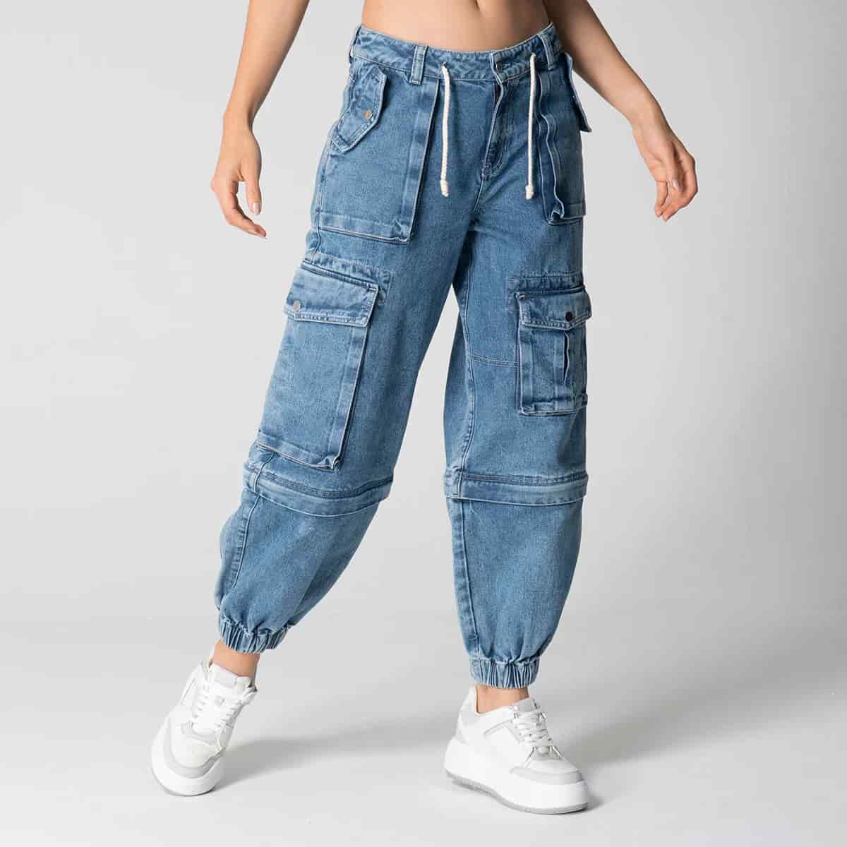 Pantalon Denim Jogger Convertible Fear - miniatura 4