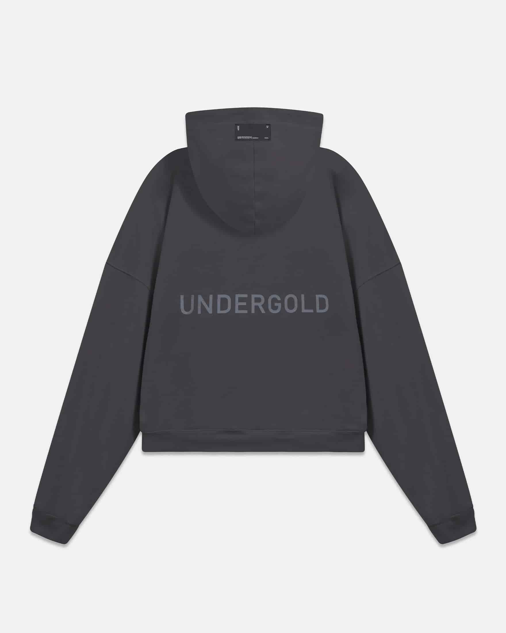 W Line Basic Boxy Fit Hoodie Dark Gray - miniatura 1