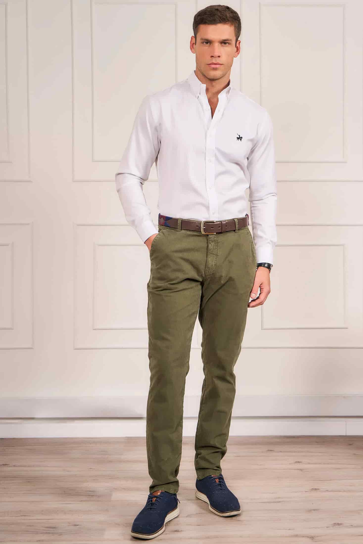 Camisa Oxford Hombre No Iron Blanca - miniatura 3
