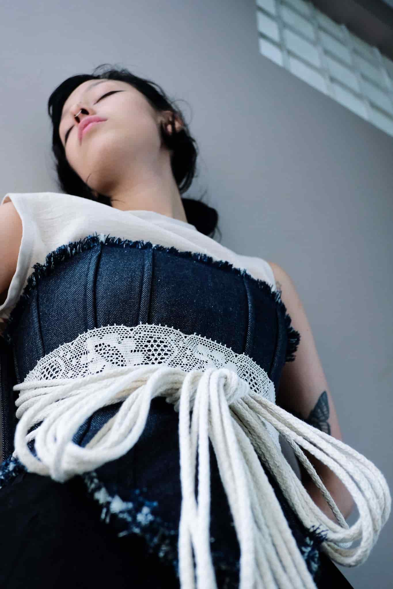 Corset Piel largo Guipure - miniatura 1