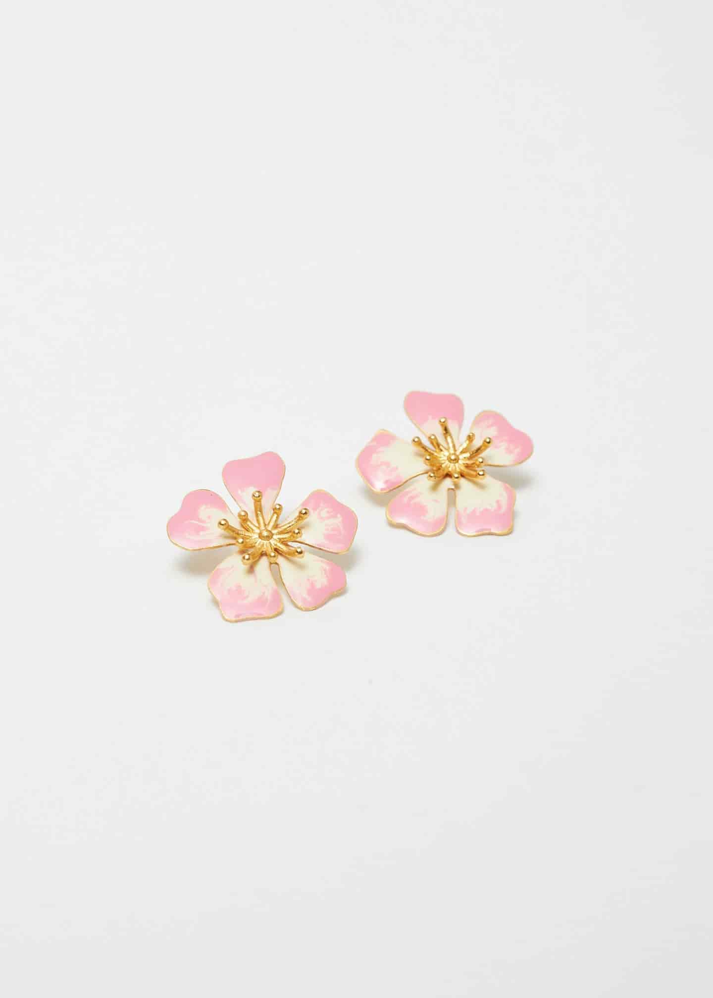 Aretes Aurora midi Rosa Swirl - miniatura 1