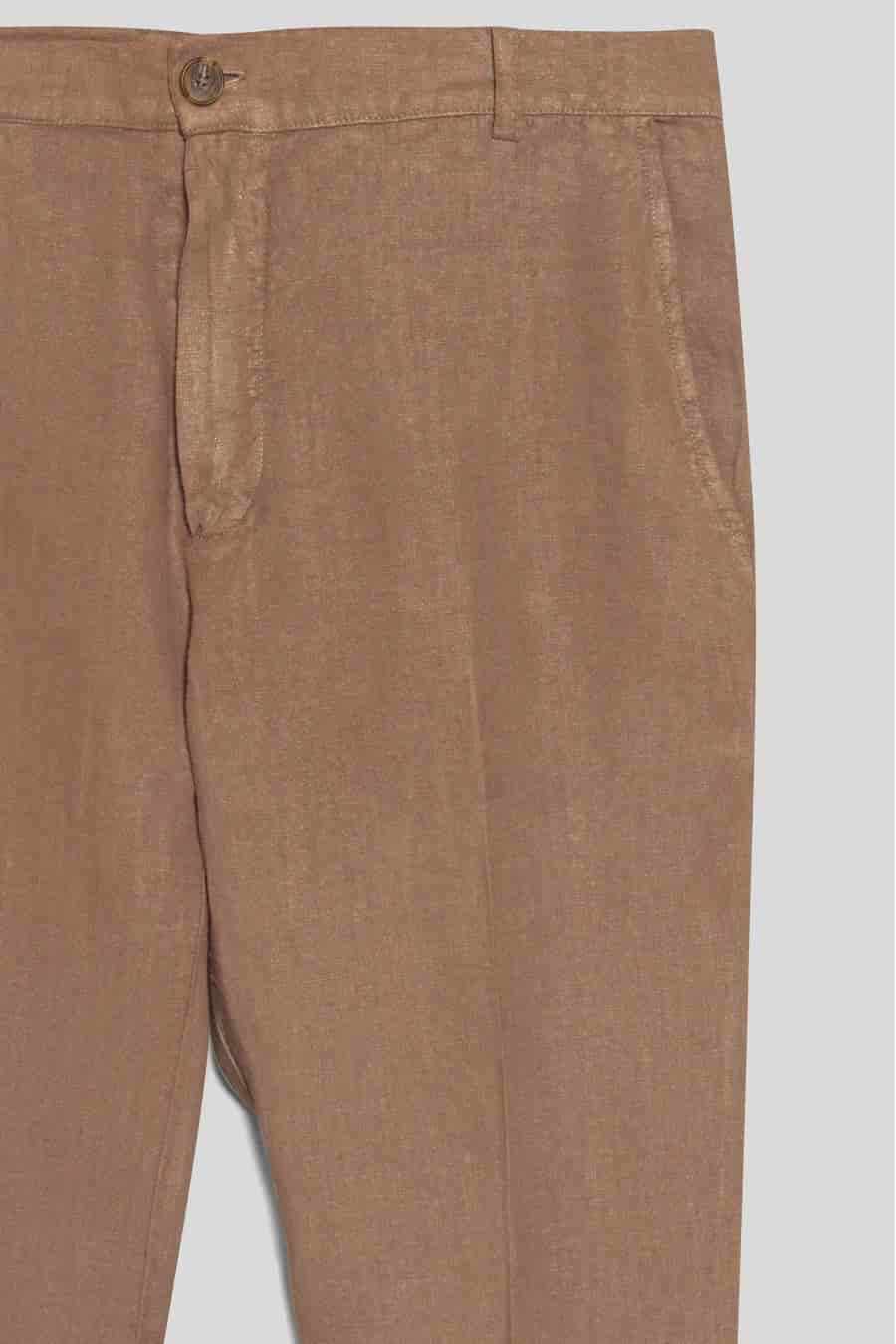 Men's linen pants leather donato - miniatura 2
