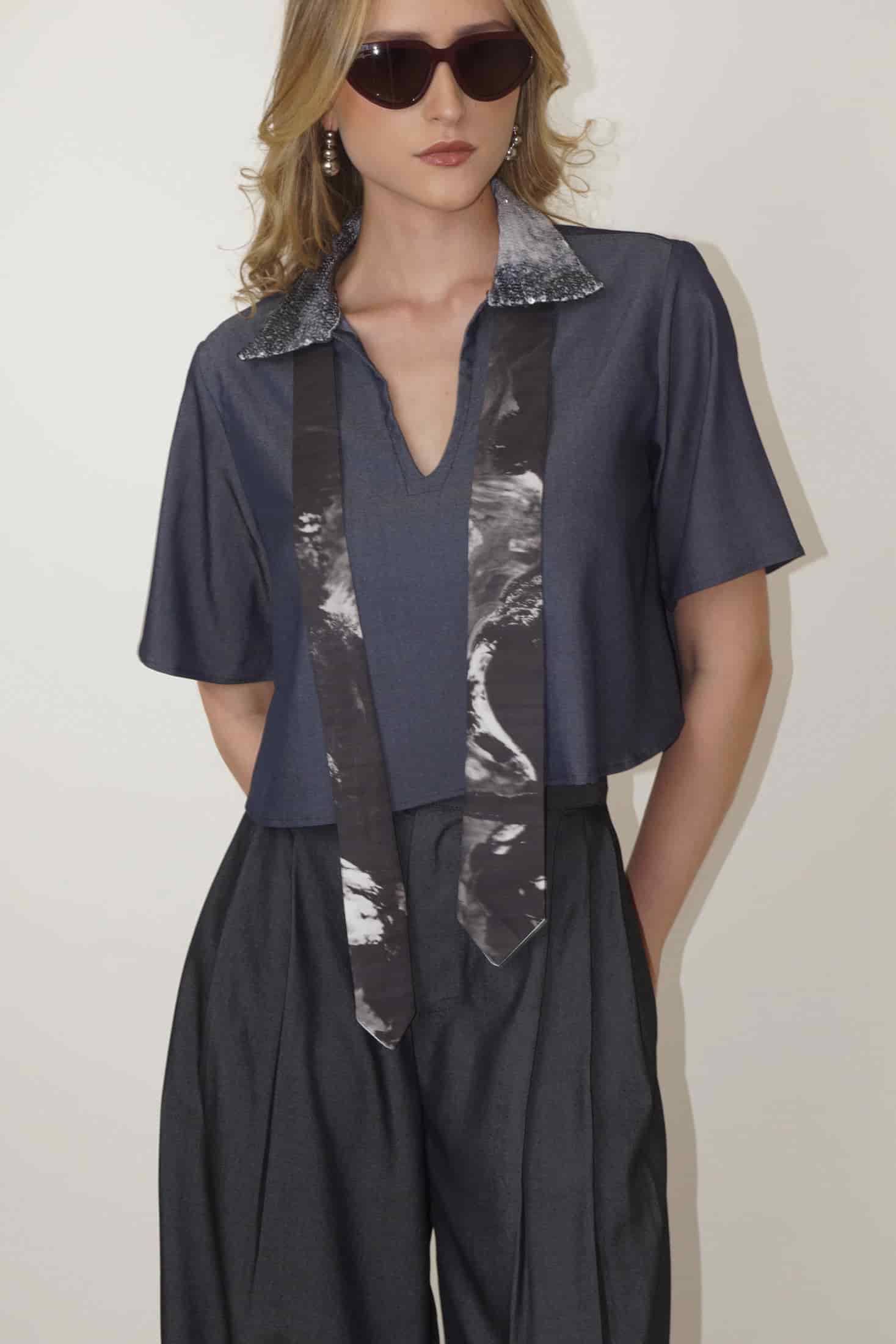 Dark Gray Twist Top - miniatura 4