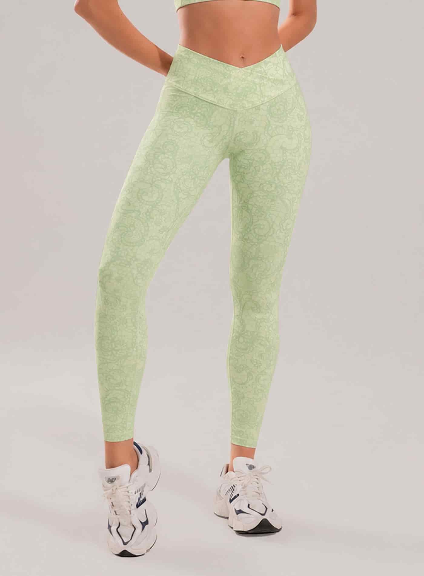 LEGGINS DEPORTIVO EN TELA KIARA SUBLIMADA PRETINA CRUZADA - miniatura 1