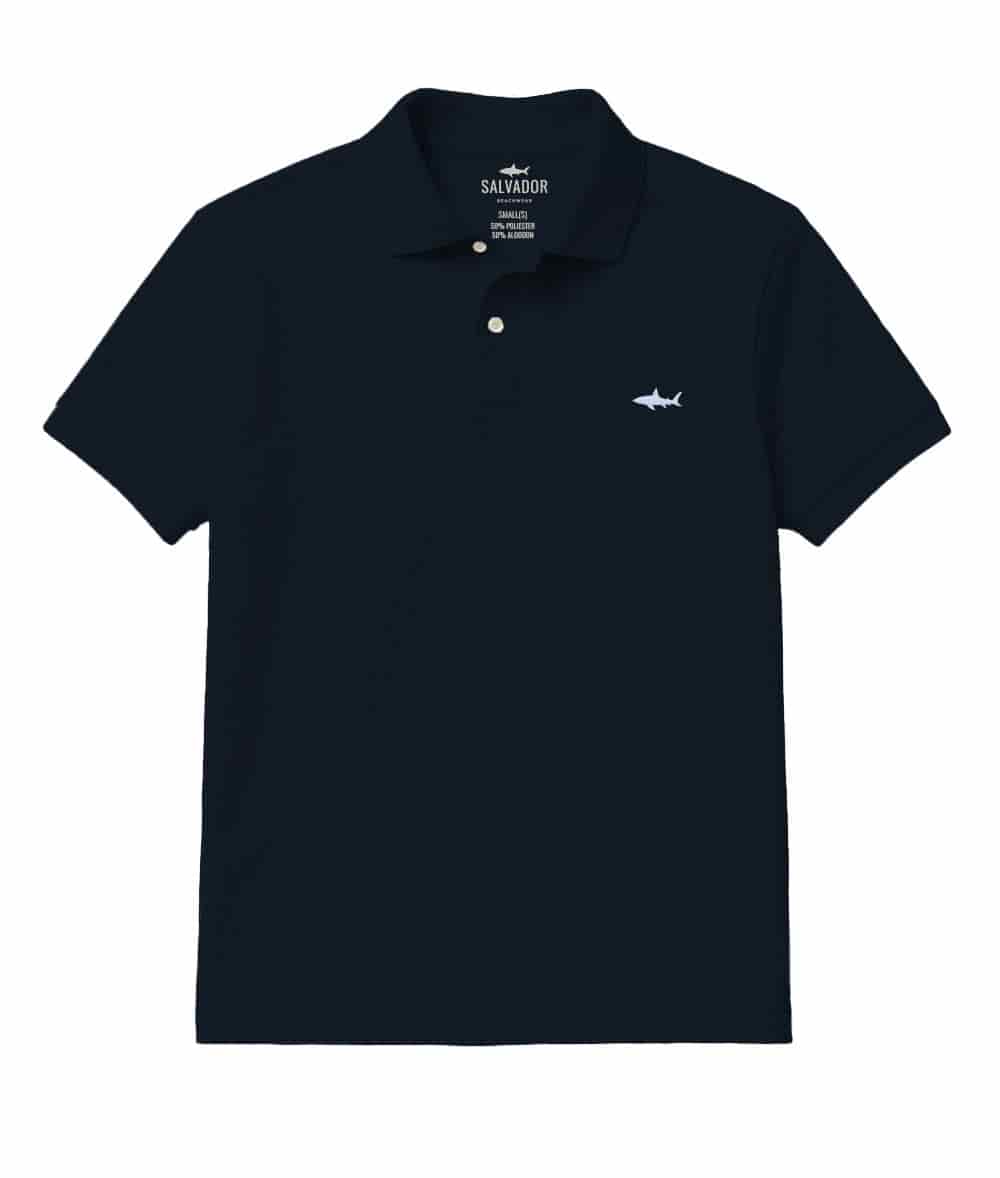 CAMISETA POLO AZUL OSCURA - miniatura 1