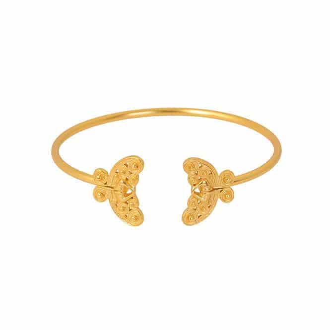 Pulsera de Aro Nariguera Mariposa Tairona - miniatura 2