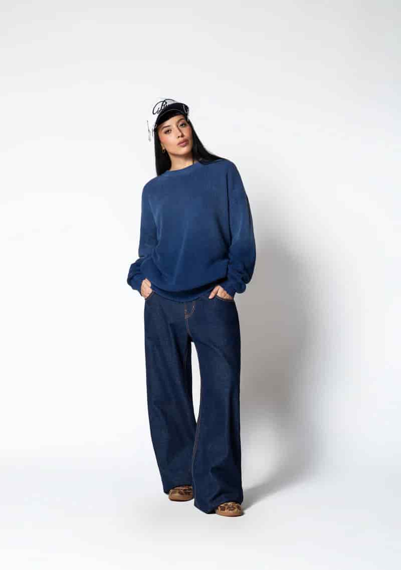 Dopamine blue knit crewneck - miniatura 12