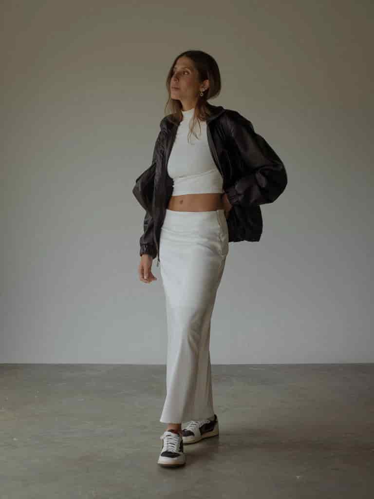 LONG CORE SKIRT  - SOFT WHITE - miniatura 9