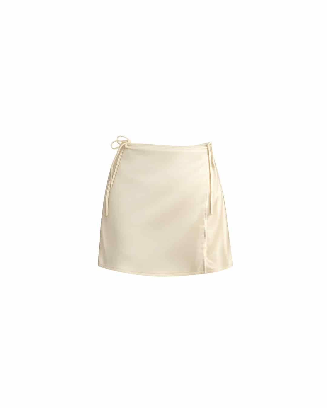 BELLA MINI SKIRT - IVORY - miniatura 2
