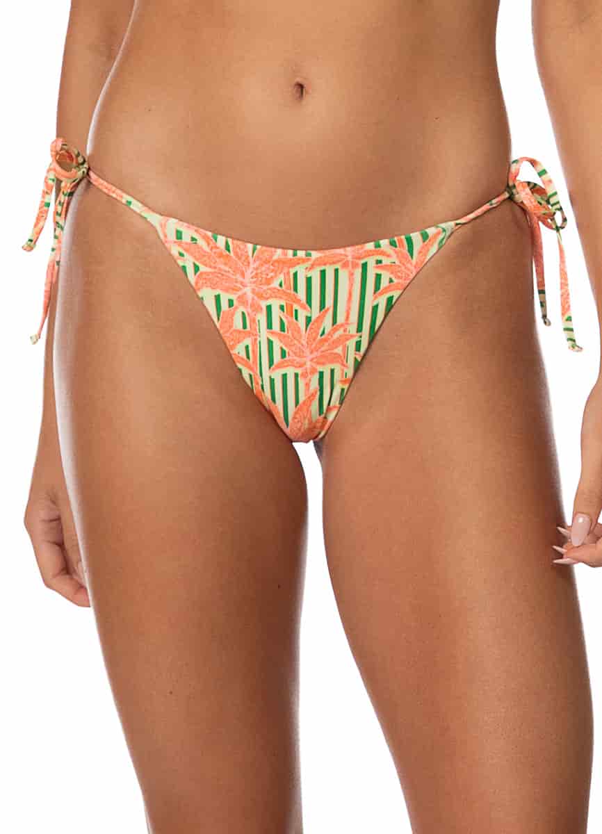 Maaji Blooming Stripes Sunning Low Rise Tie Side Bikini Bottom - miniatura 2