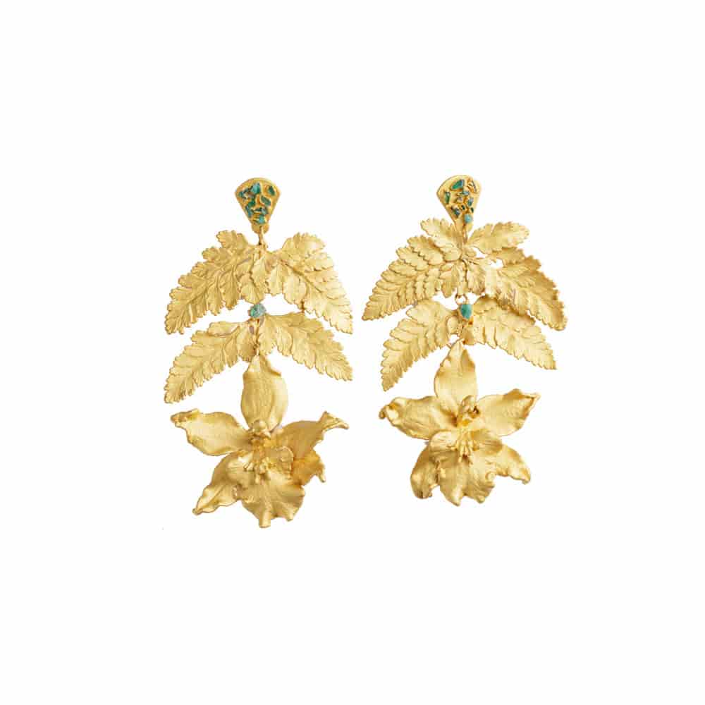 ARETES WILSONARA Y HELECHO ENCAJE - miniatura 1