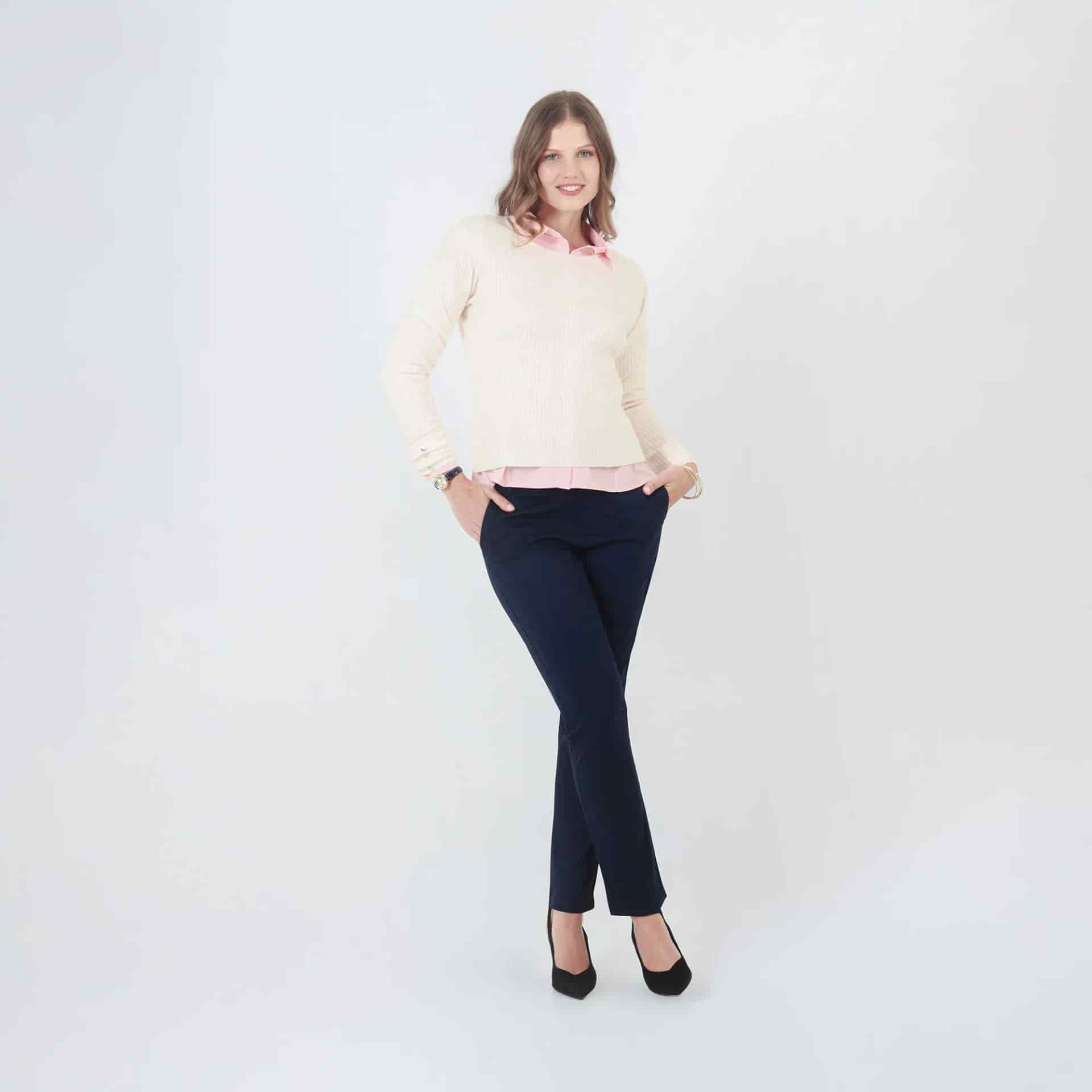 Sweater Cuello Redondo Manga Larga - miniatura 1