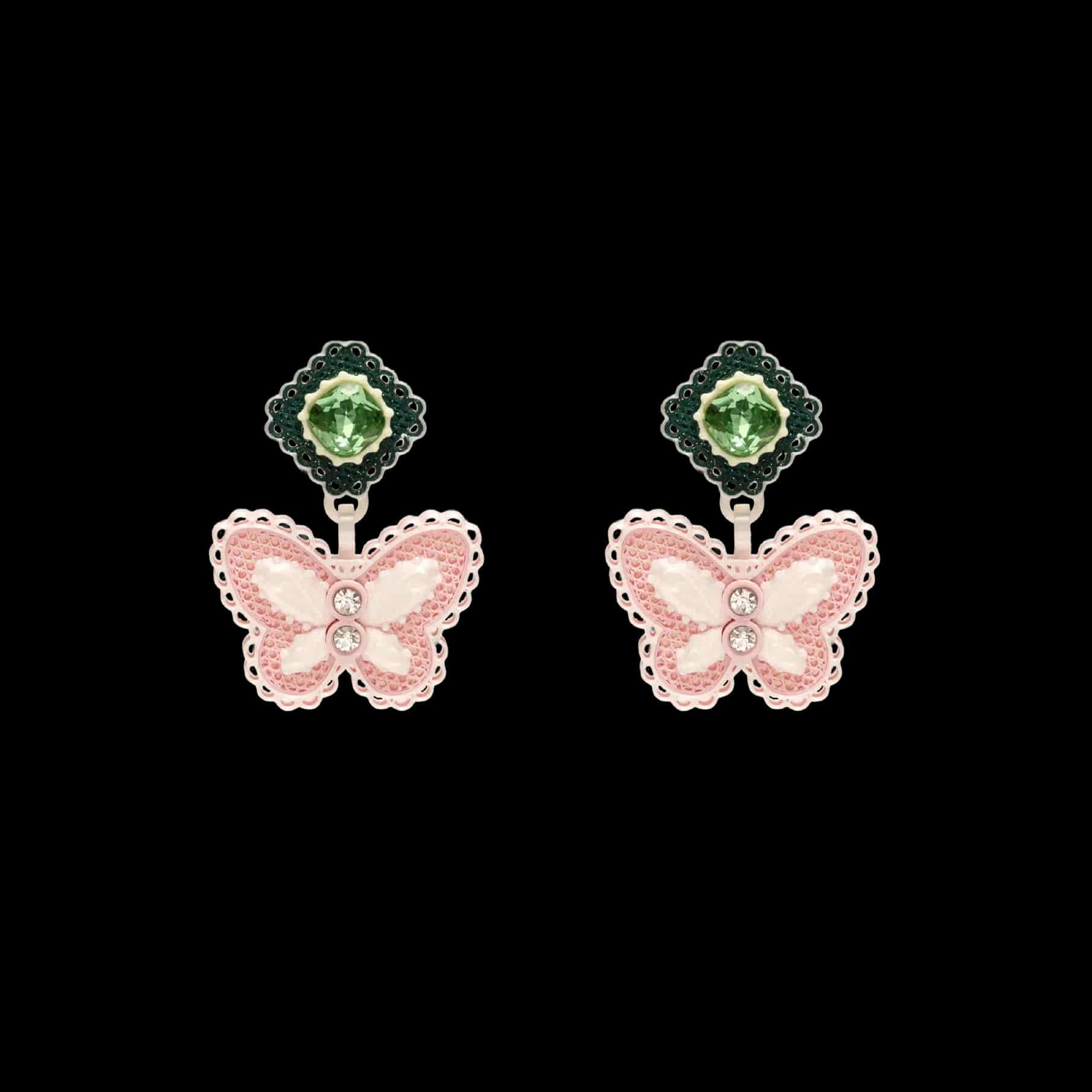 ARETES LACE MARIPOSA DOBLE - miniatura 1