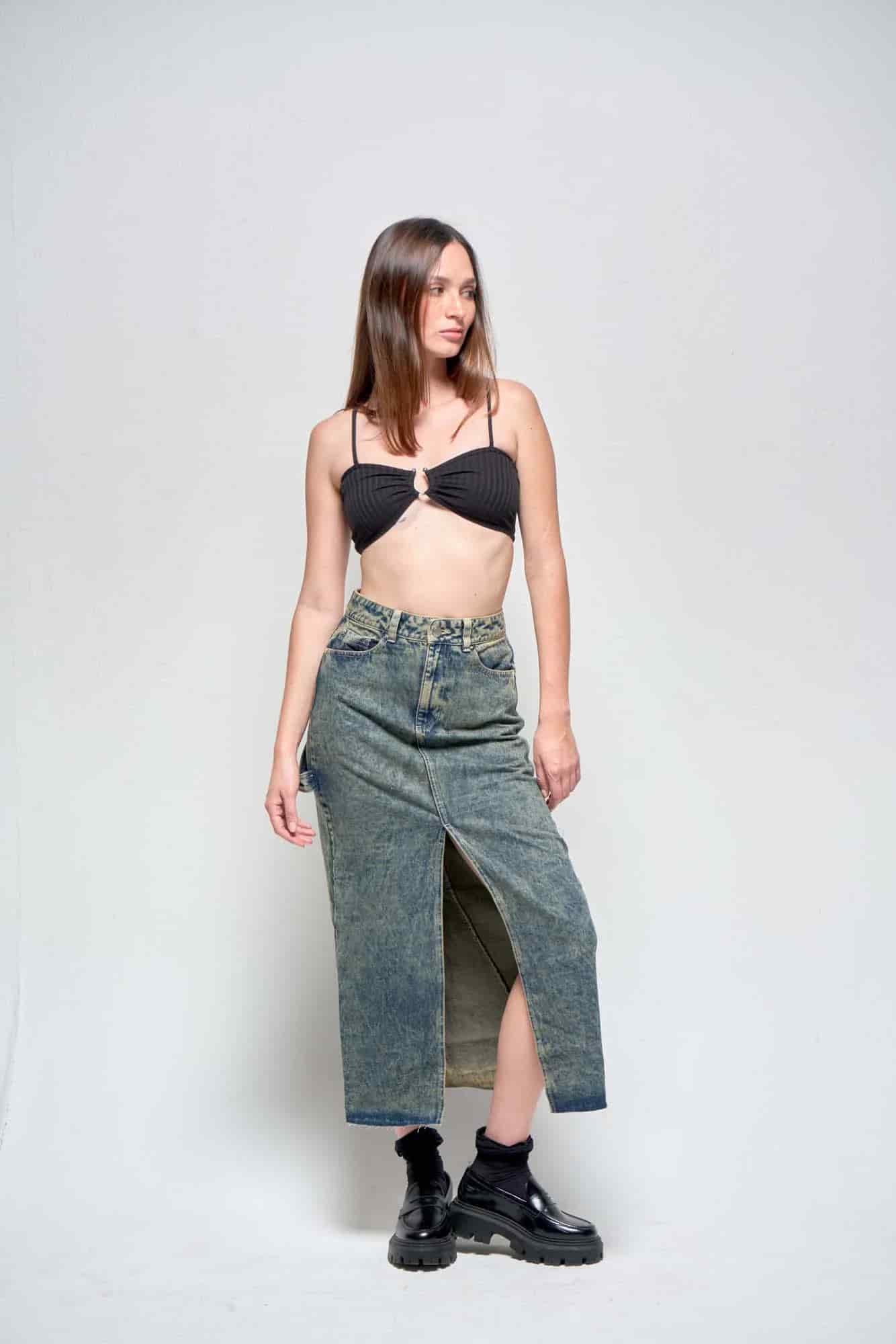 LAYLA DENIM SKIRT - miniatura 30