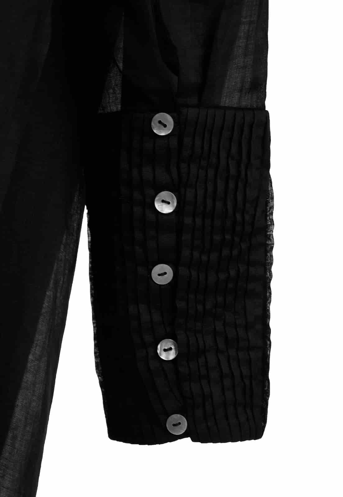 SHIRTDRESS CAPE WITH FURROWS IN SLEEVES - miniatura 6