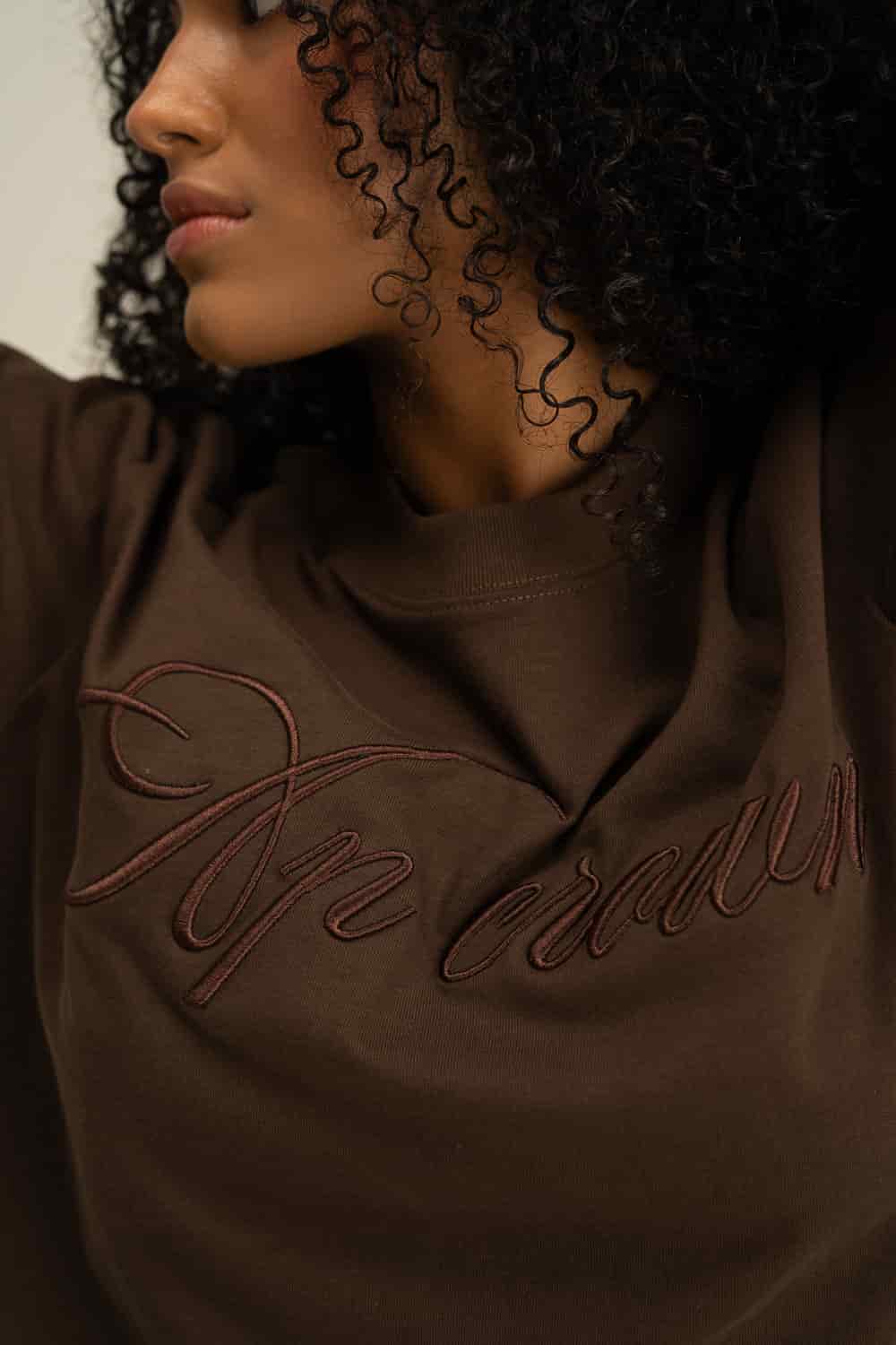 CRUX BROWN FEM CROP TOP - miniatura 4