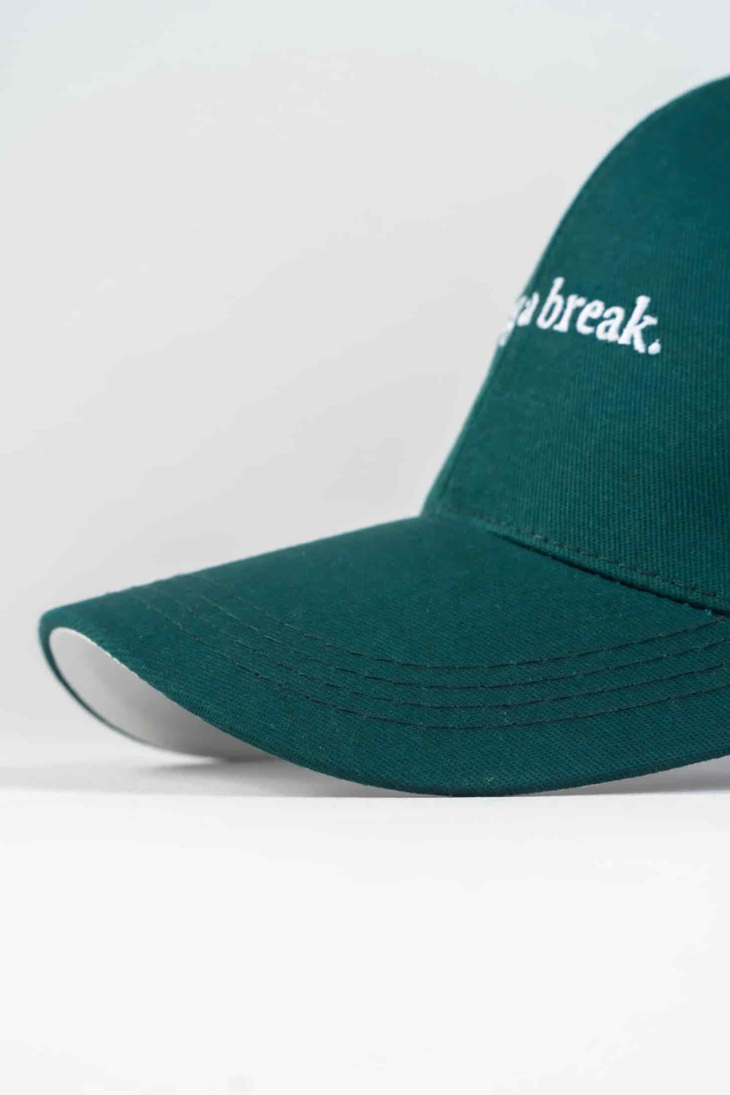 Gorra Bordado Algodón Verde Botella - miniatura 3