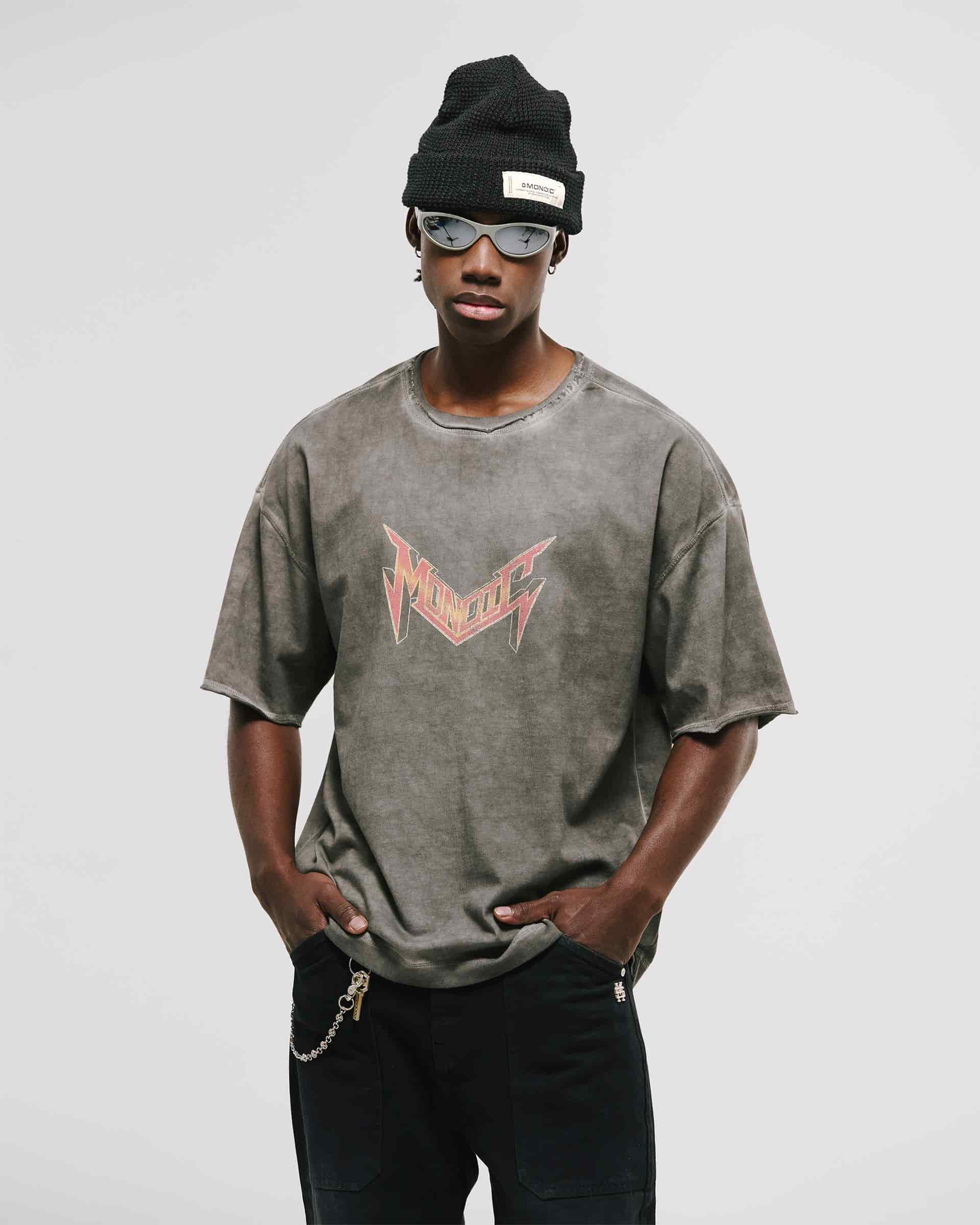Camiseta Boxy Fit World Tour - Gris Desgastado (Exclusiva) - miniatura 6