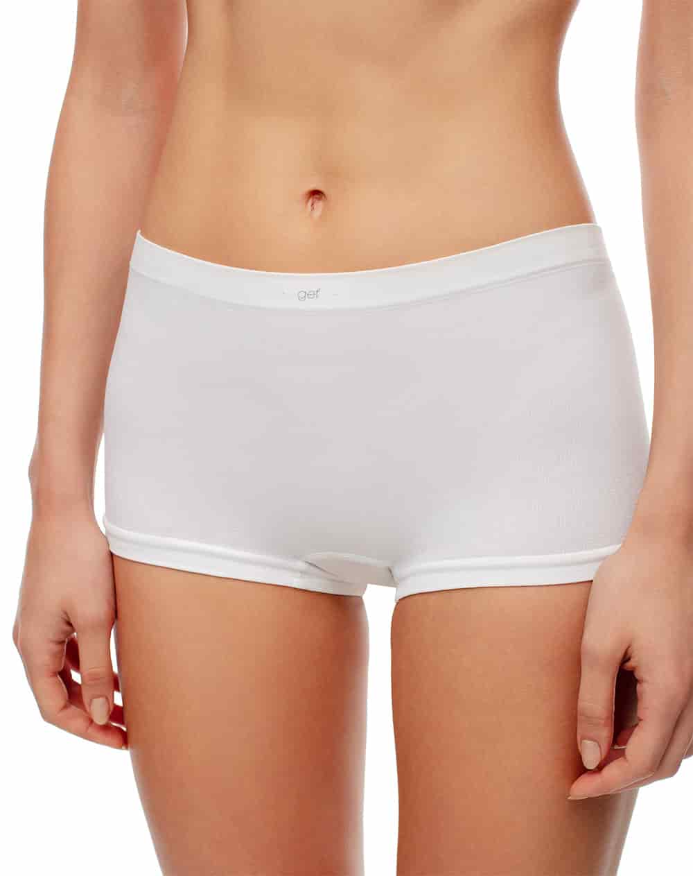 Panty cachetero seamless tiro medio blanco mujer - miniatura 3