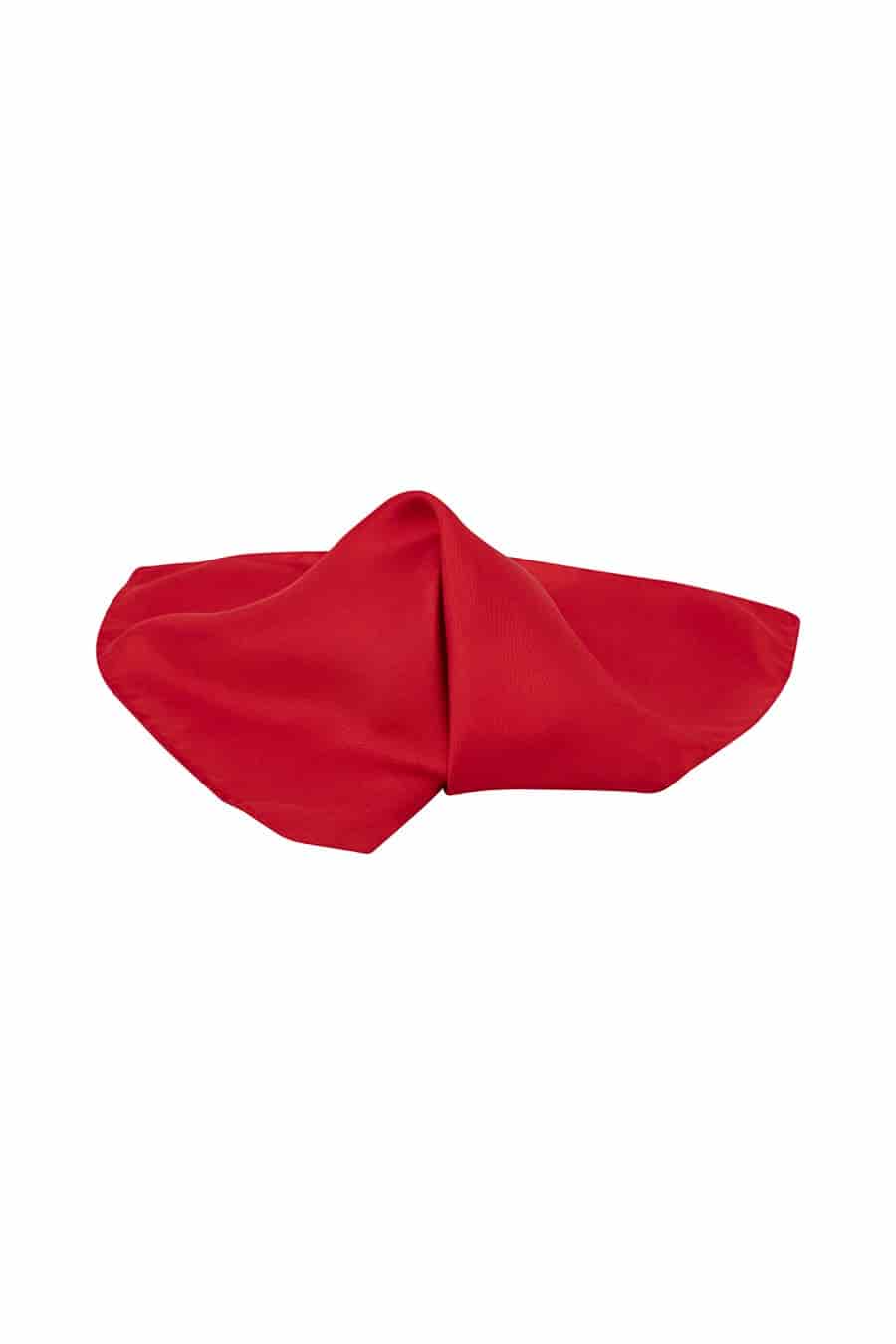 Men's silk red handkerchief - miniatura 1