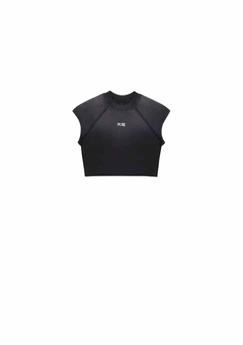 Atelier Black washed Crop top - miniatura 1