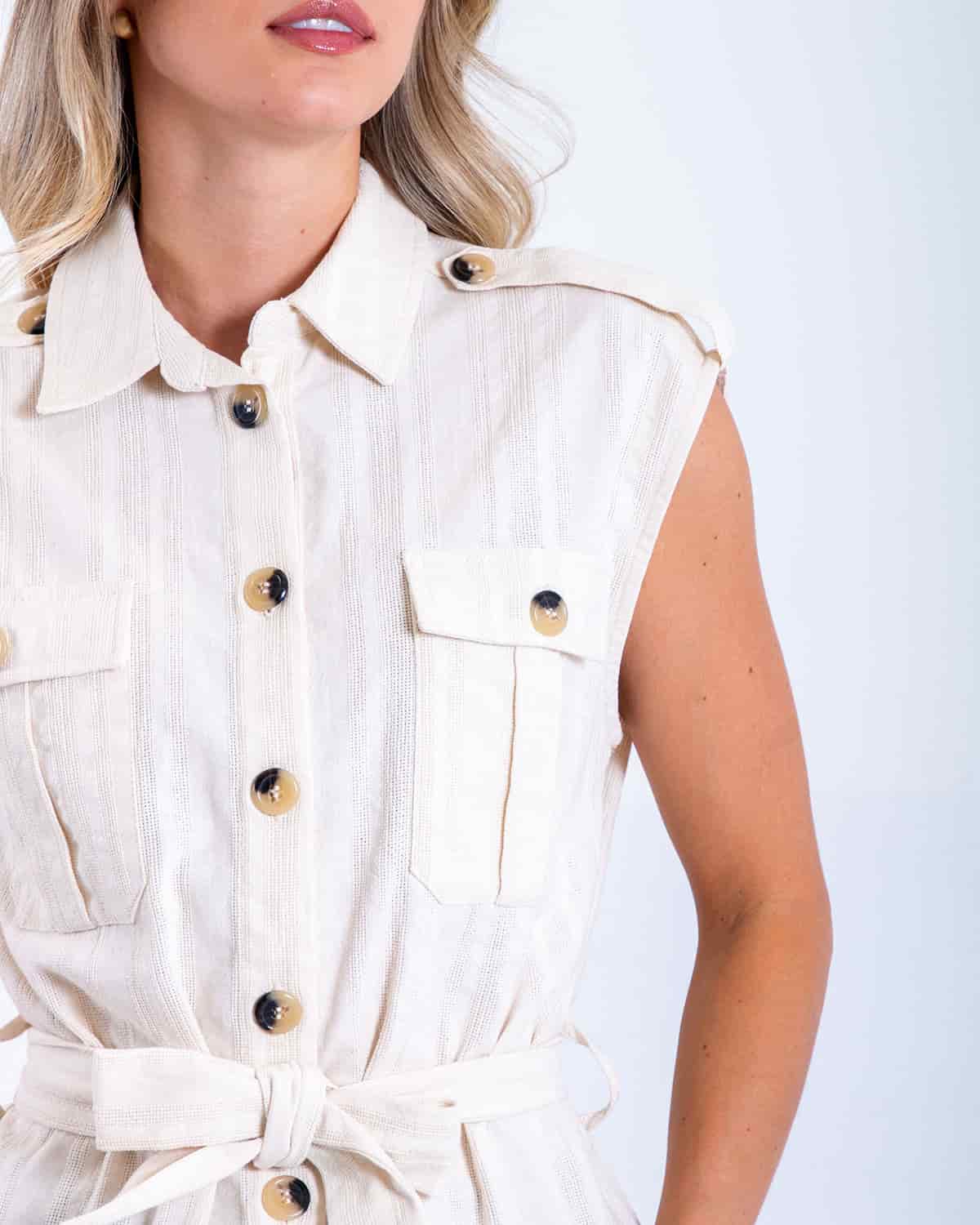 Camisa ivory manga sisa para mujer - miniatura 4
