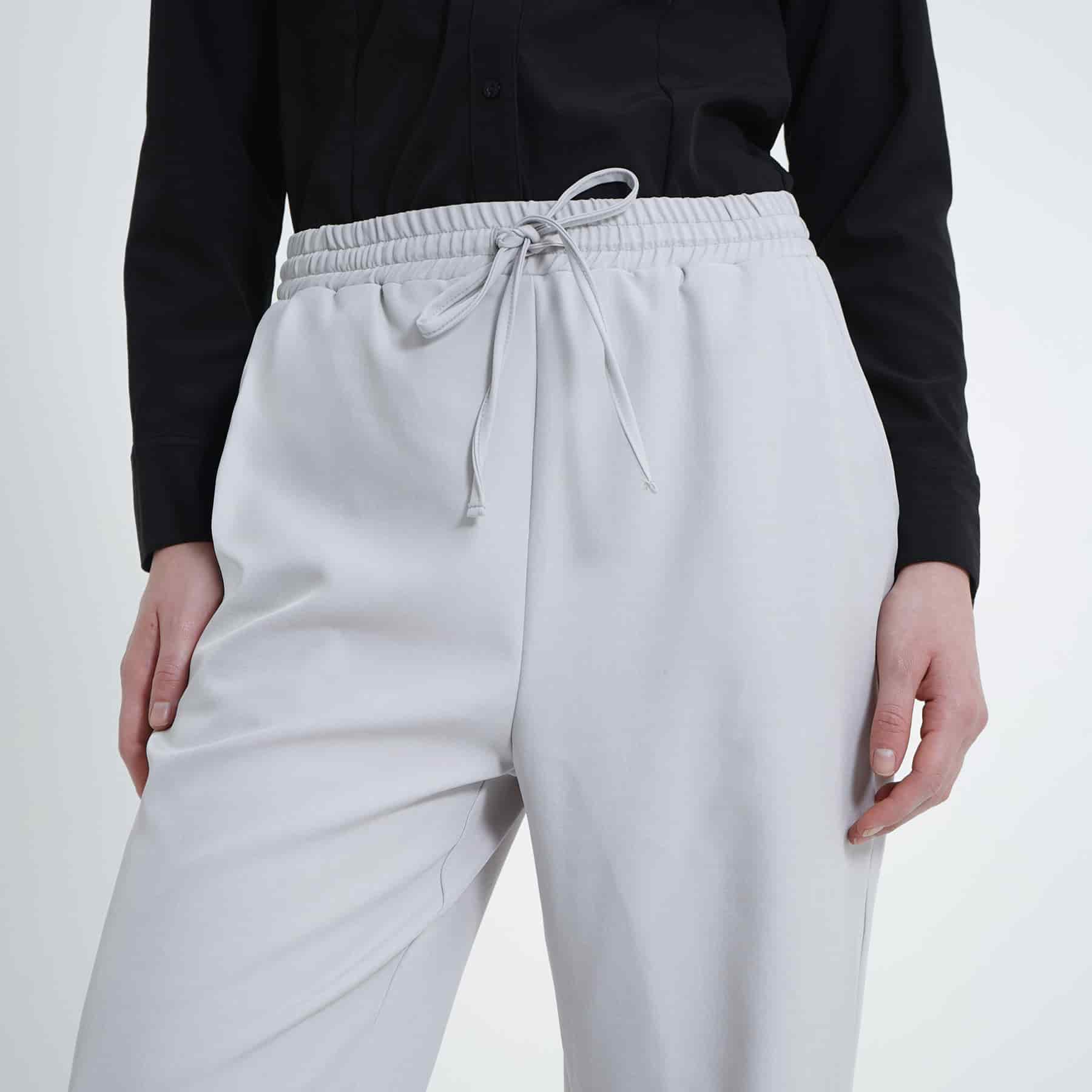 Pantalón recto con elastico y cintura - miniatura 5