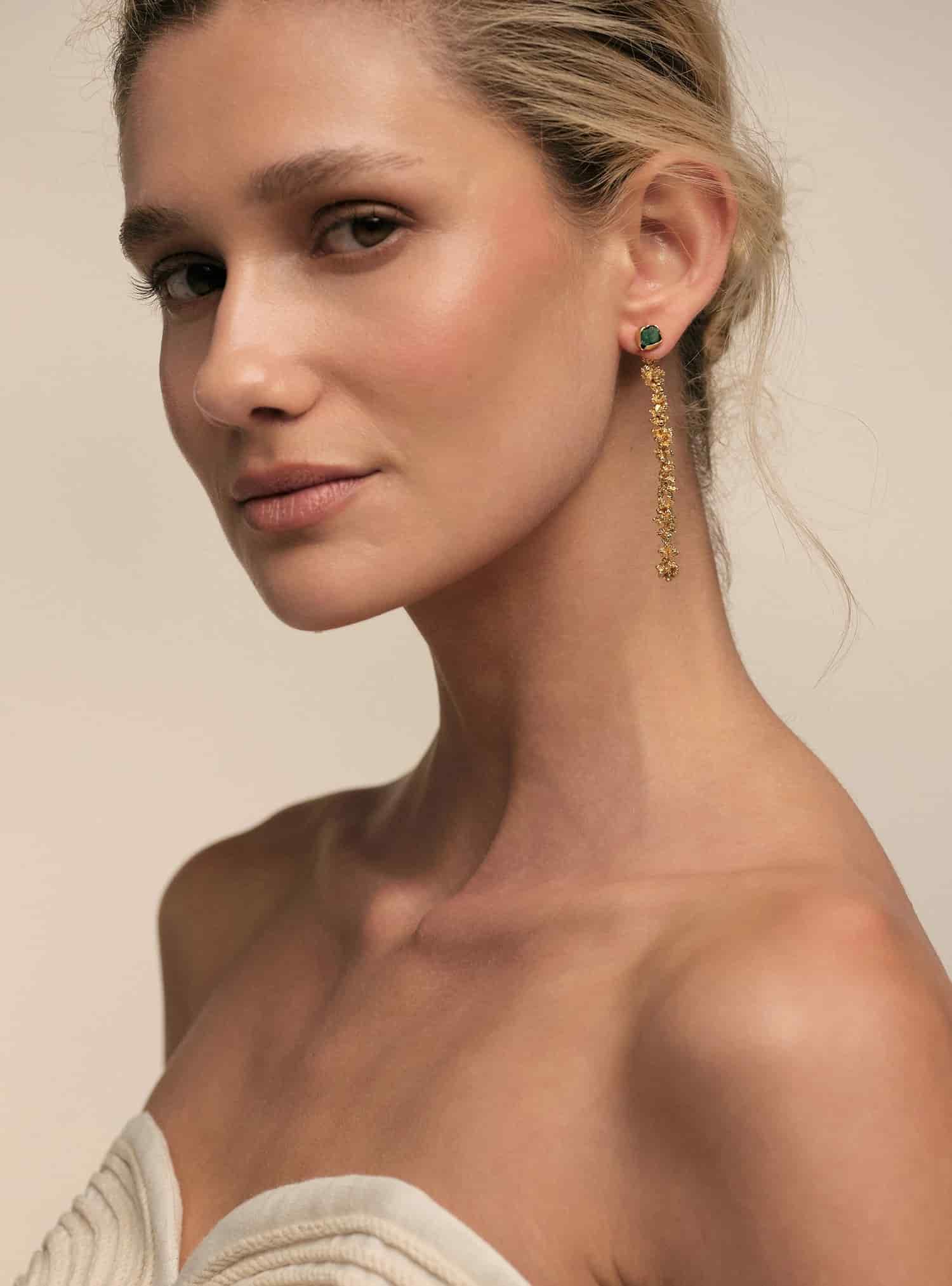 Aura Front-Back Long Earrings - miniatura 2