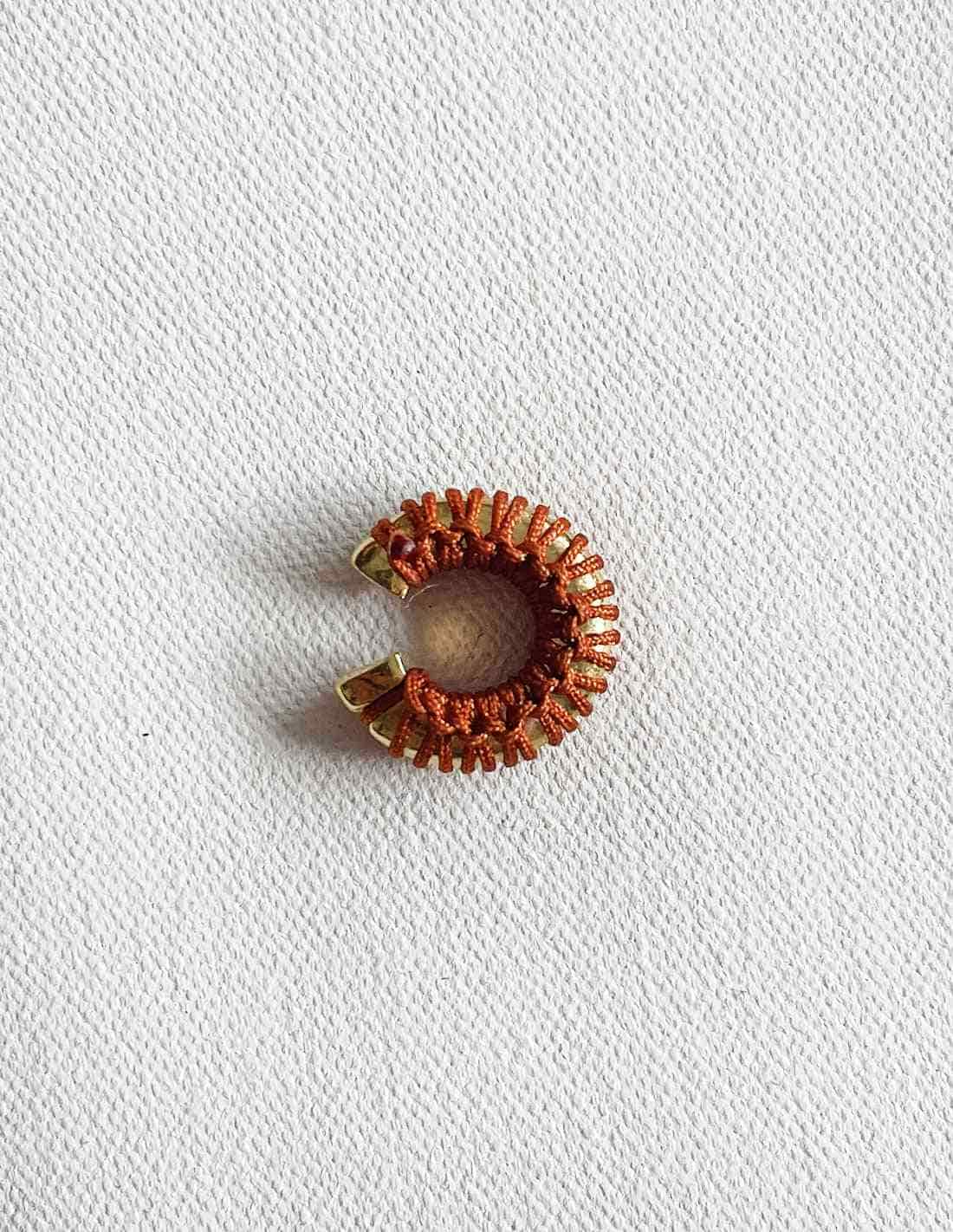 Ear Cuff Luna Llena Café - miniatura 3