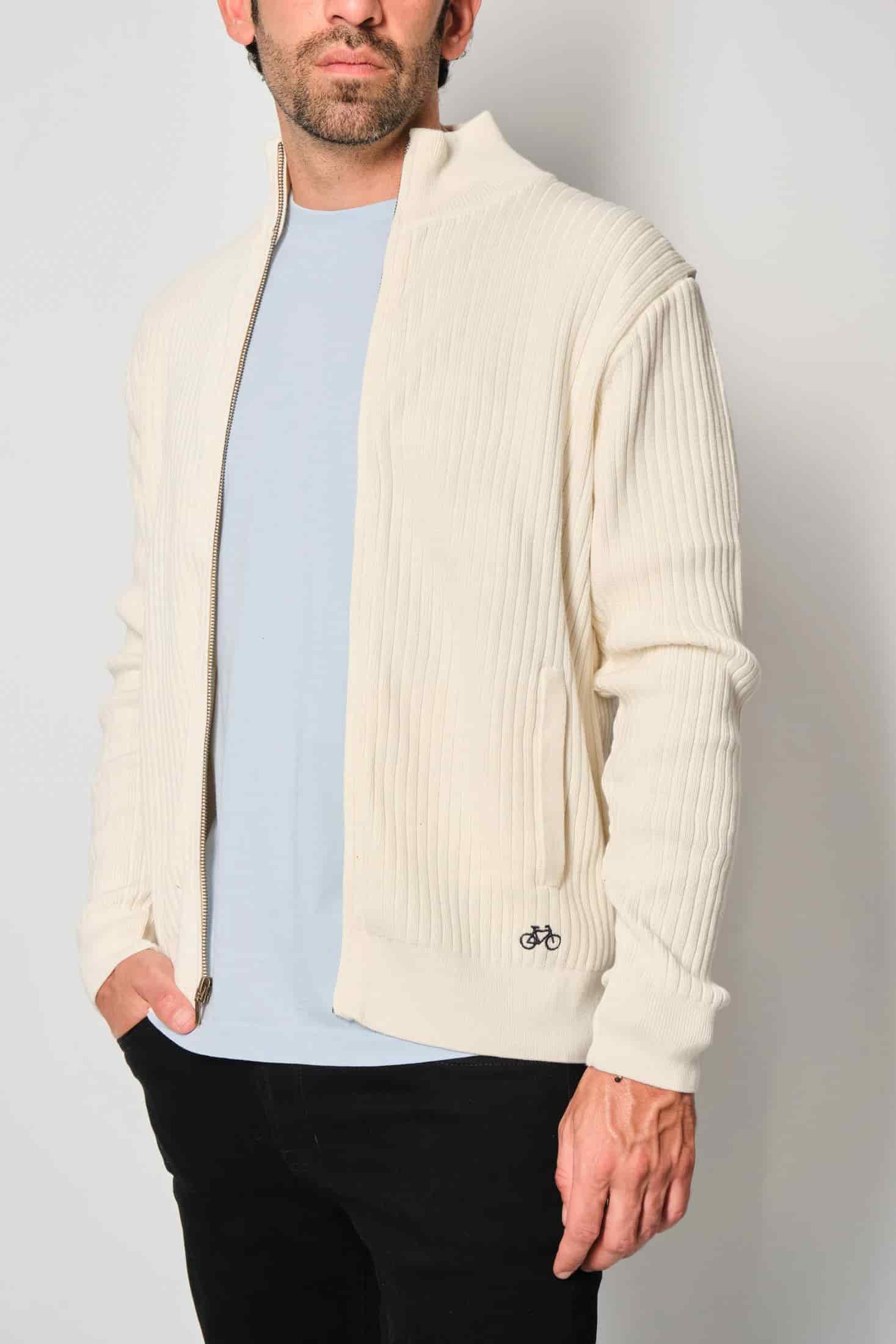 SACO LINED FULL ZIP OFF WHITE - miniatura 3
