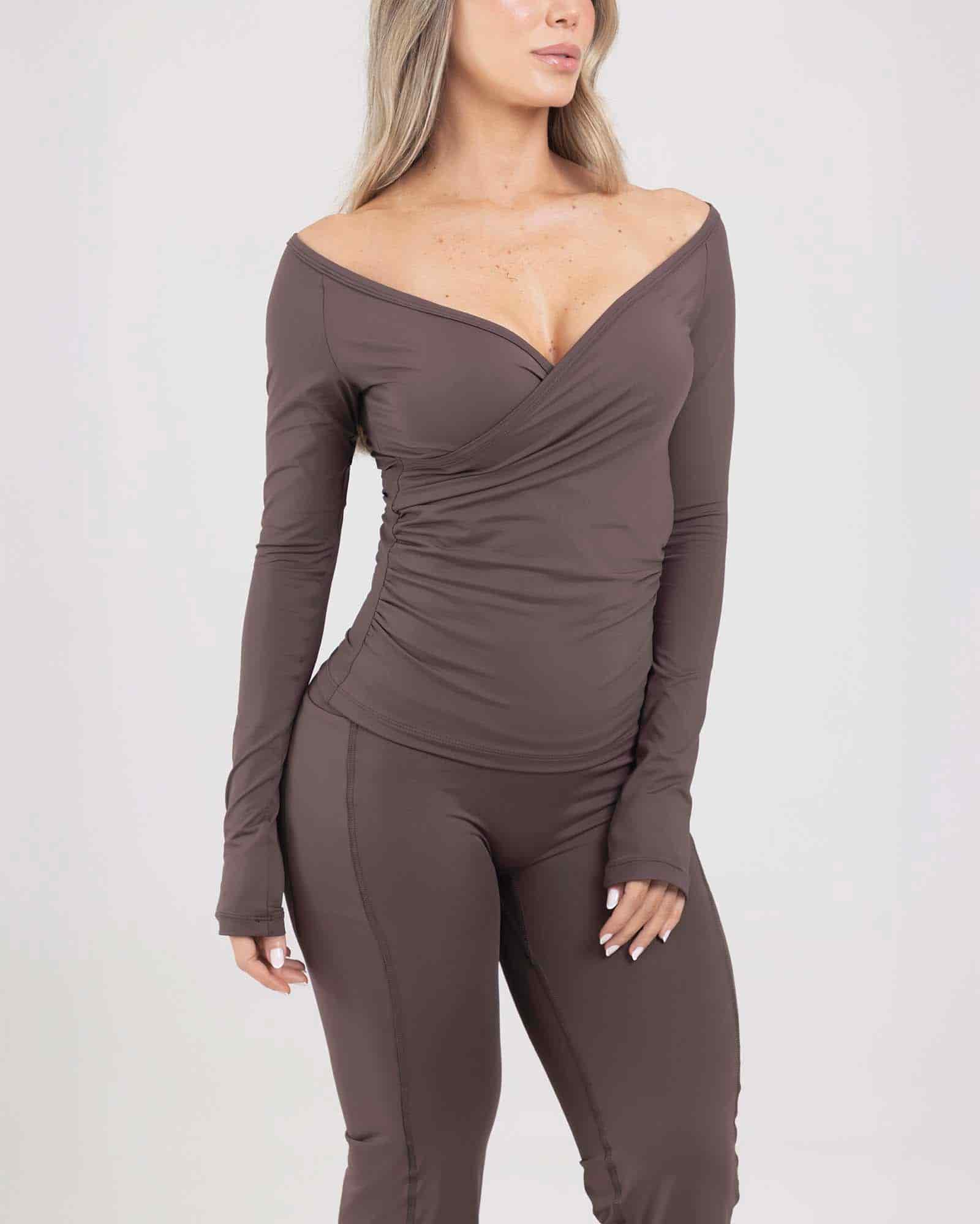 Blusa flow ease cafe choki dolce FIBER - miniatura 2