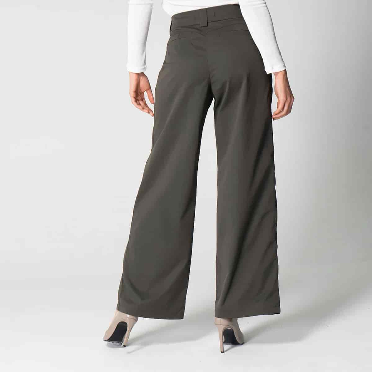 Pantalon Unicolor Wide Leg Zac - miniatura 9