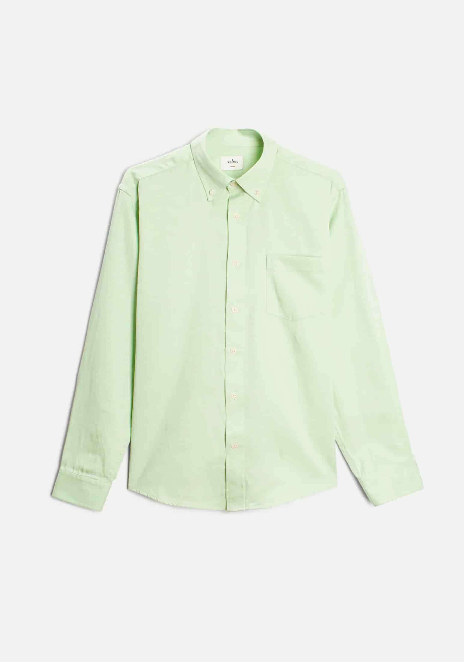 Camisa H CF Hamilton Tencel Verde Claro - miniatura 6