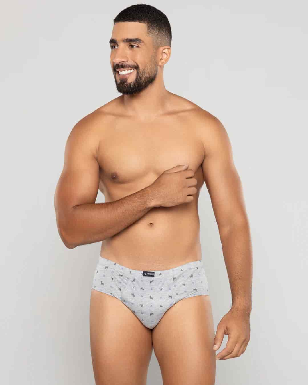 Pantaloncillo clásico Algodón estampado con bragueta Ref.2010 - miniatura 4
