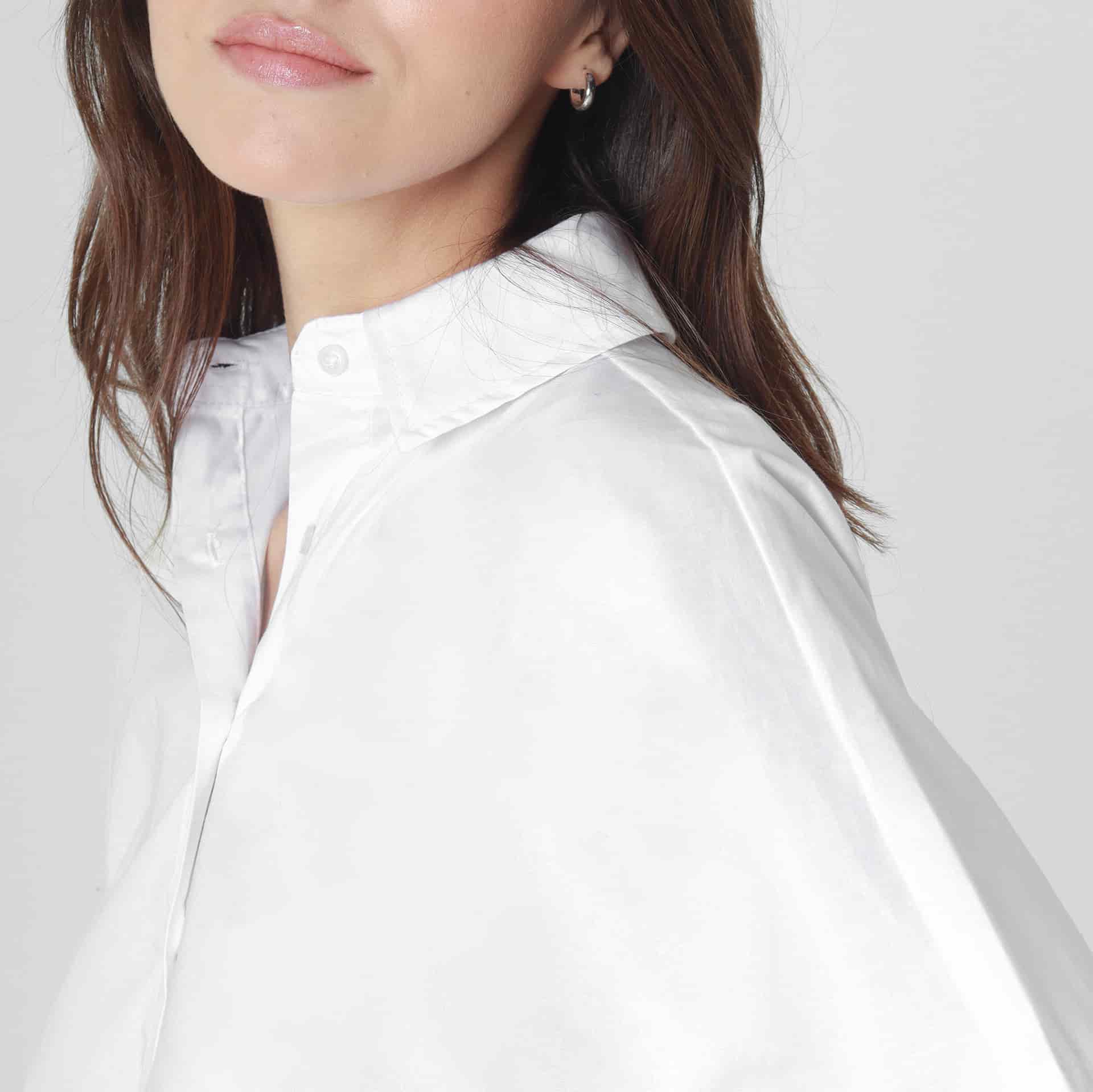 Blusa Cuello Camisero Manga Corta - miniatura 3