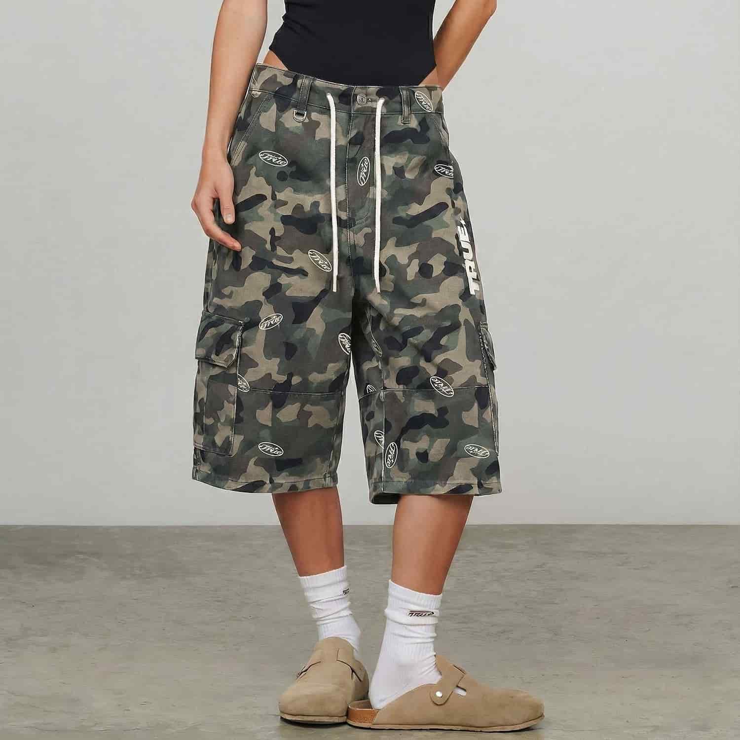 Intuition Camo Cargo Jorts - Green - miniatura 3