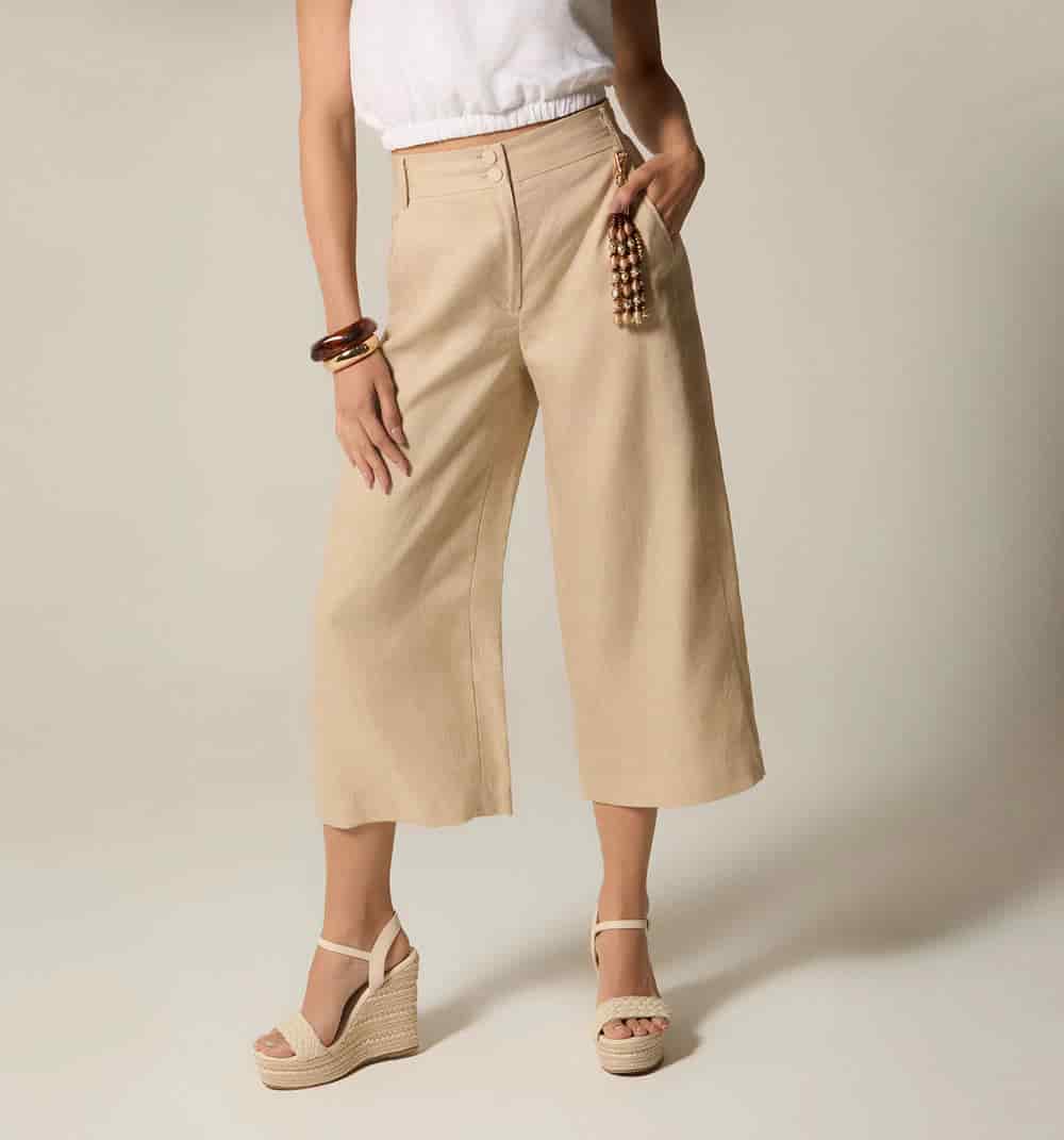 Pantalon tiro alto culotte - miniatura 7