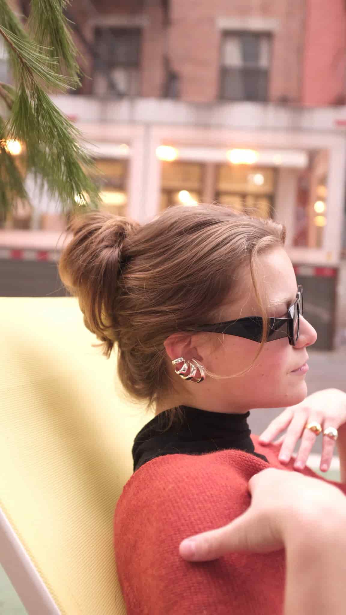 Silver Sunlight Earcuff - miniatura 2