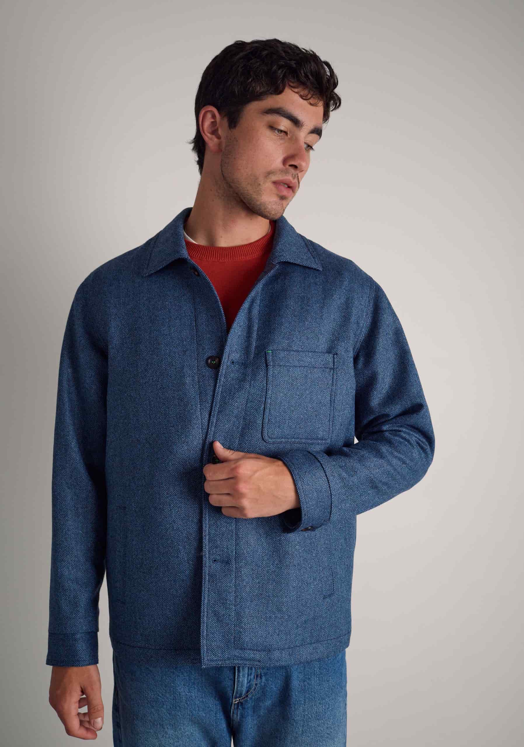 Chaqueta H Clapton Espina Azul Medio - miniatura 3