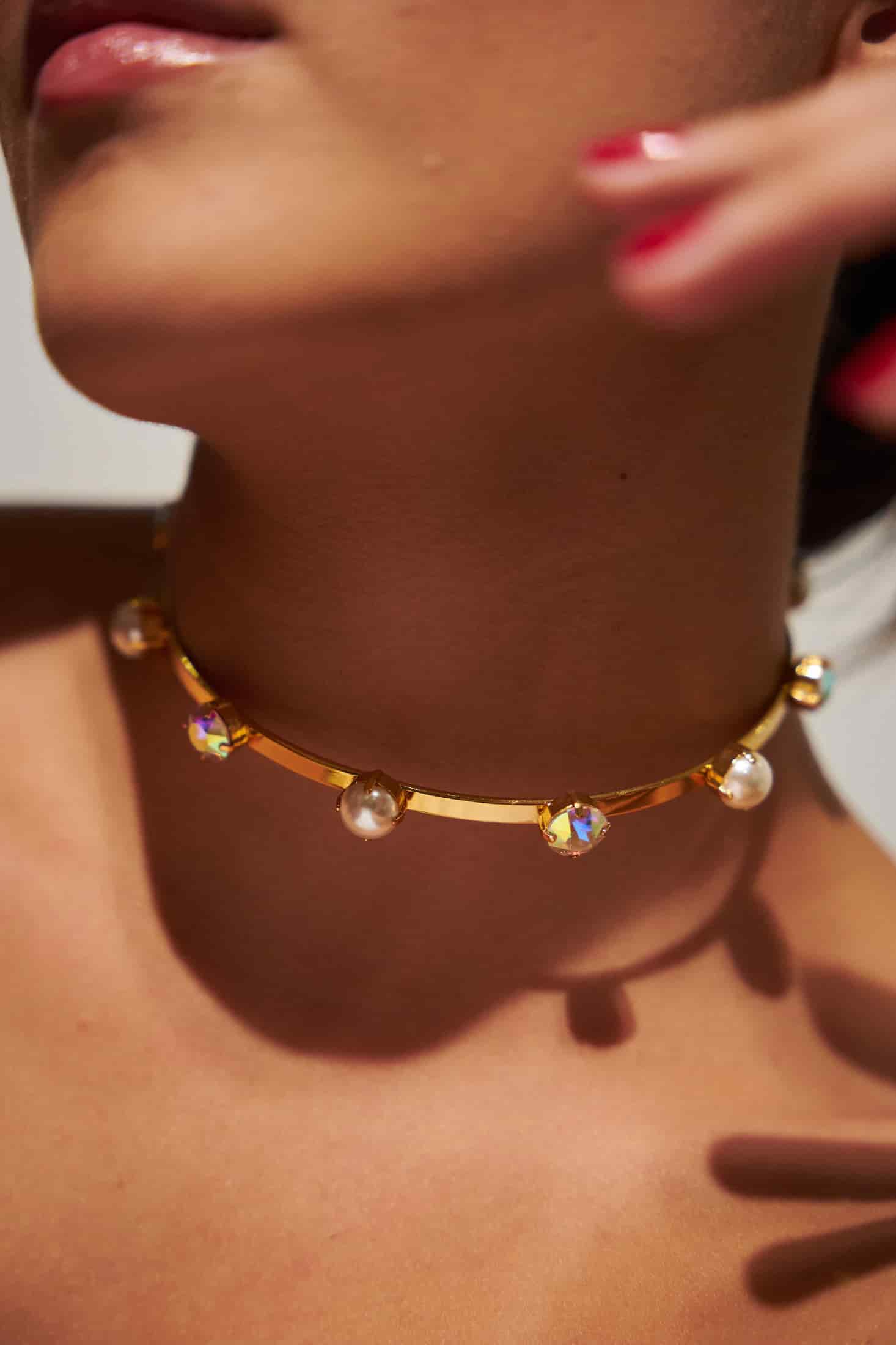 Choker perla cristal - miniatura 2