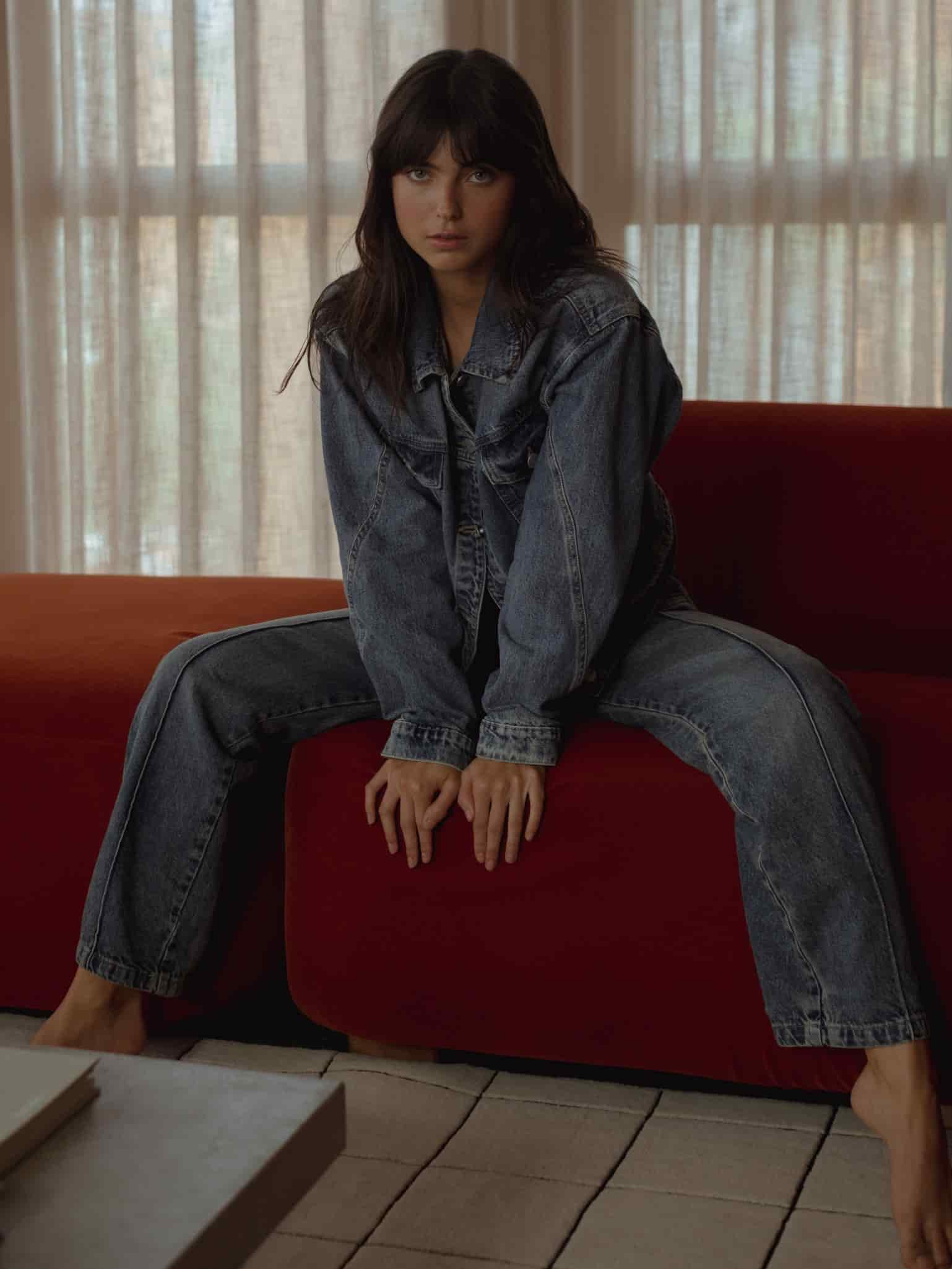 OVERLAY DENIM JACKET - CLASSIC BLUE - miniatura 2