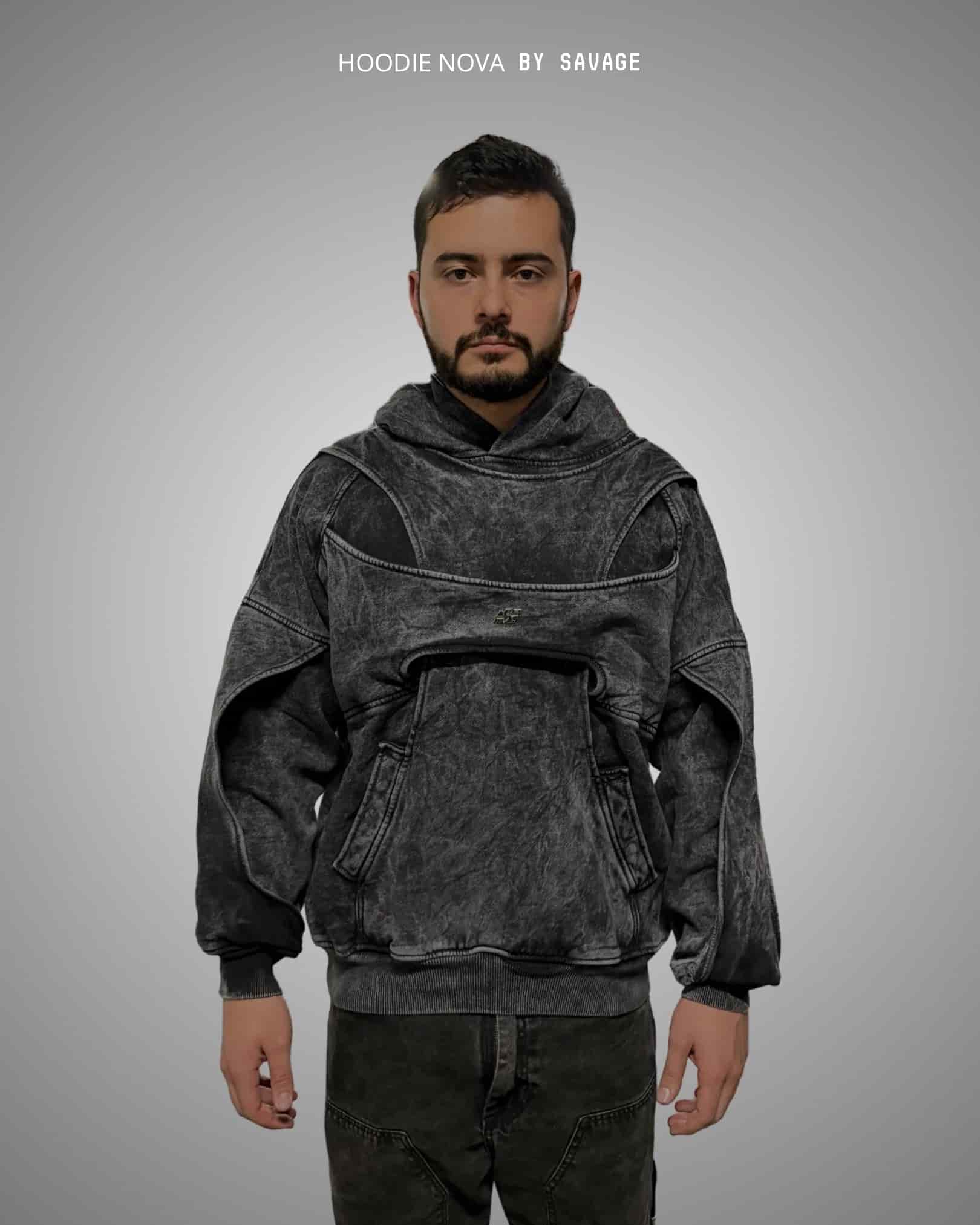 Hoodie Nova Acid Wash 400 gramos - miniatura 3