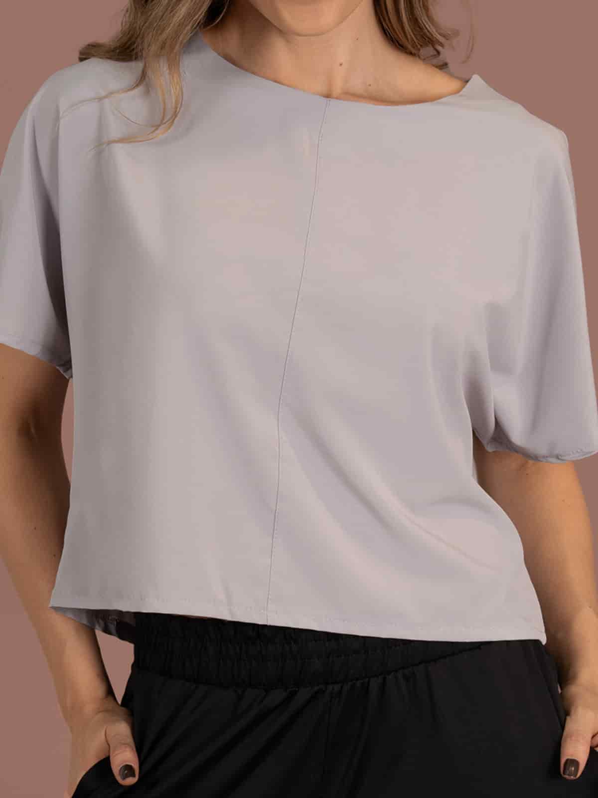 Blusa lara holly gris claro - miniatura 4