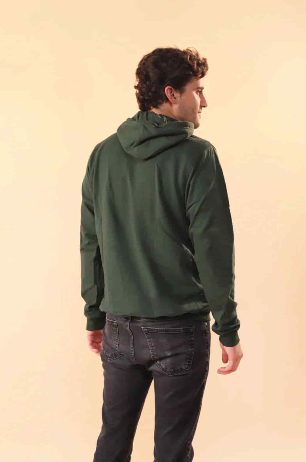 HOODIE DOMENICA VERDE MILITAR - UNISEX - miniatura 4