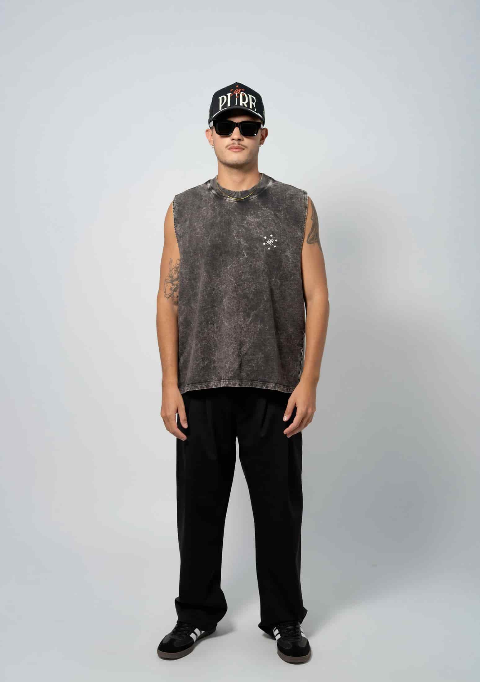 Still Hungry Washed Gray Tank Top - miniatura 3