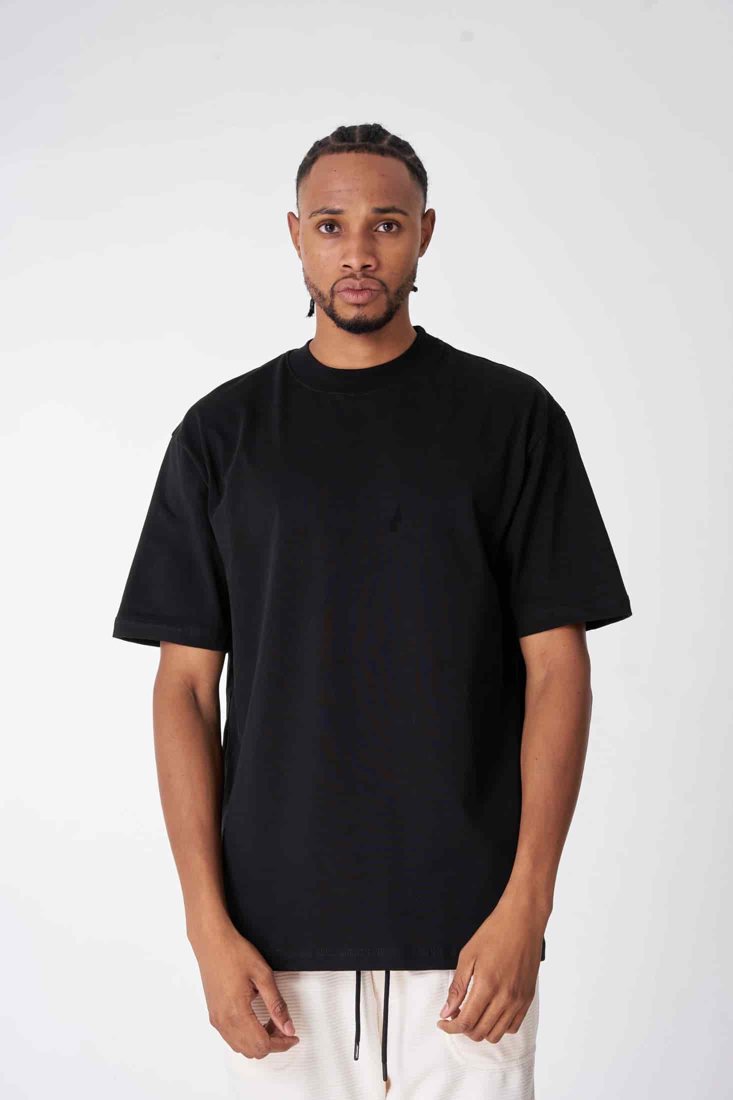 CAMISETA 250 GRAMOS, 100% ALGODÓN NEGRA - miniatura 1