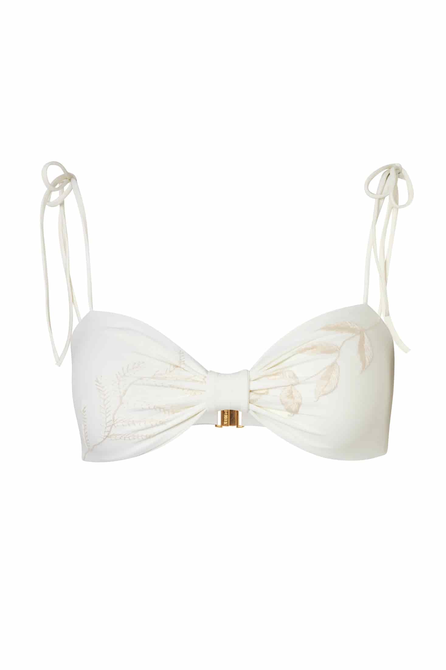 San Miguel Hand-Embroidered Top / Ivory - miniatura 1