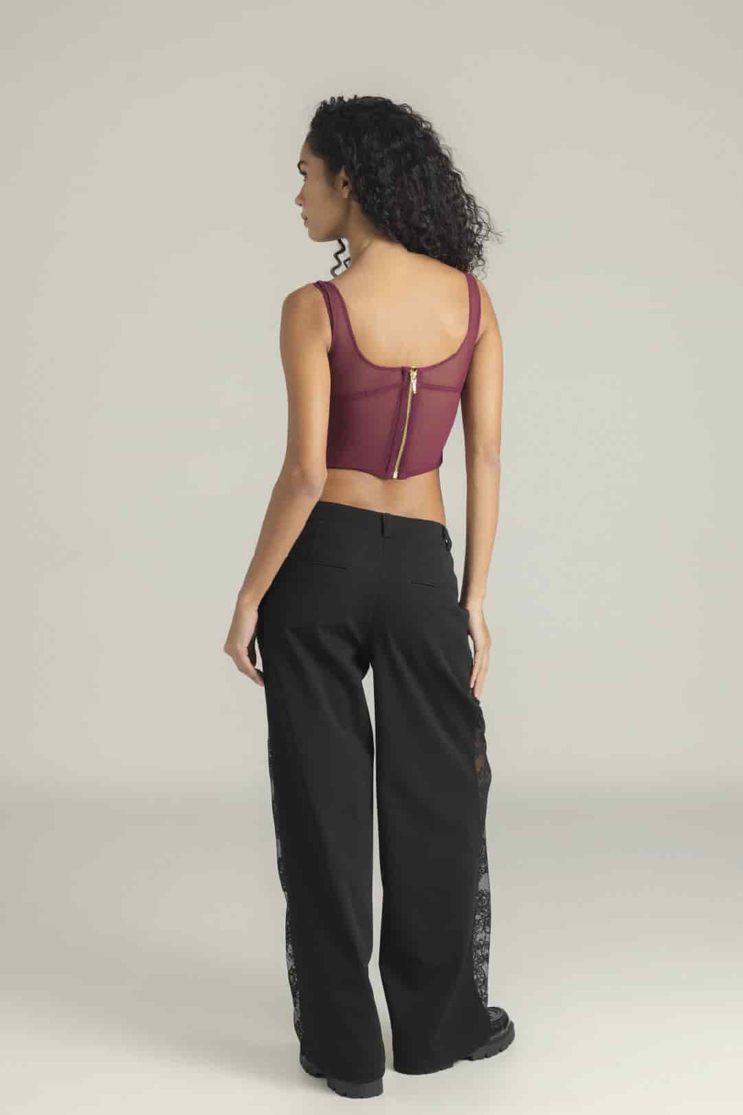 CORSET INDIRA BURGUNDY - miniatura 6