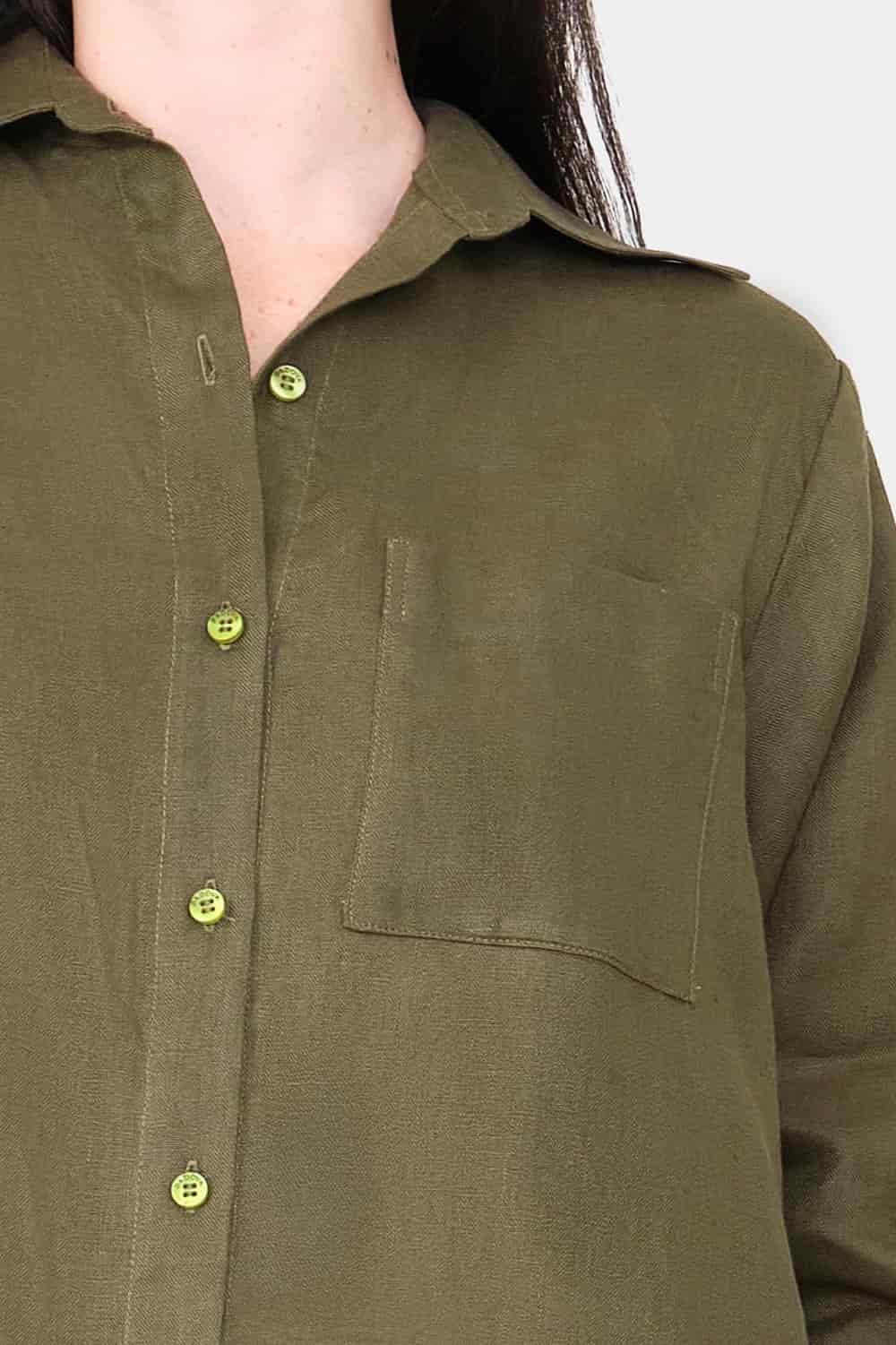 Camisa new giorgina verde oliva - miniatura 2